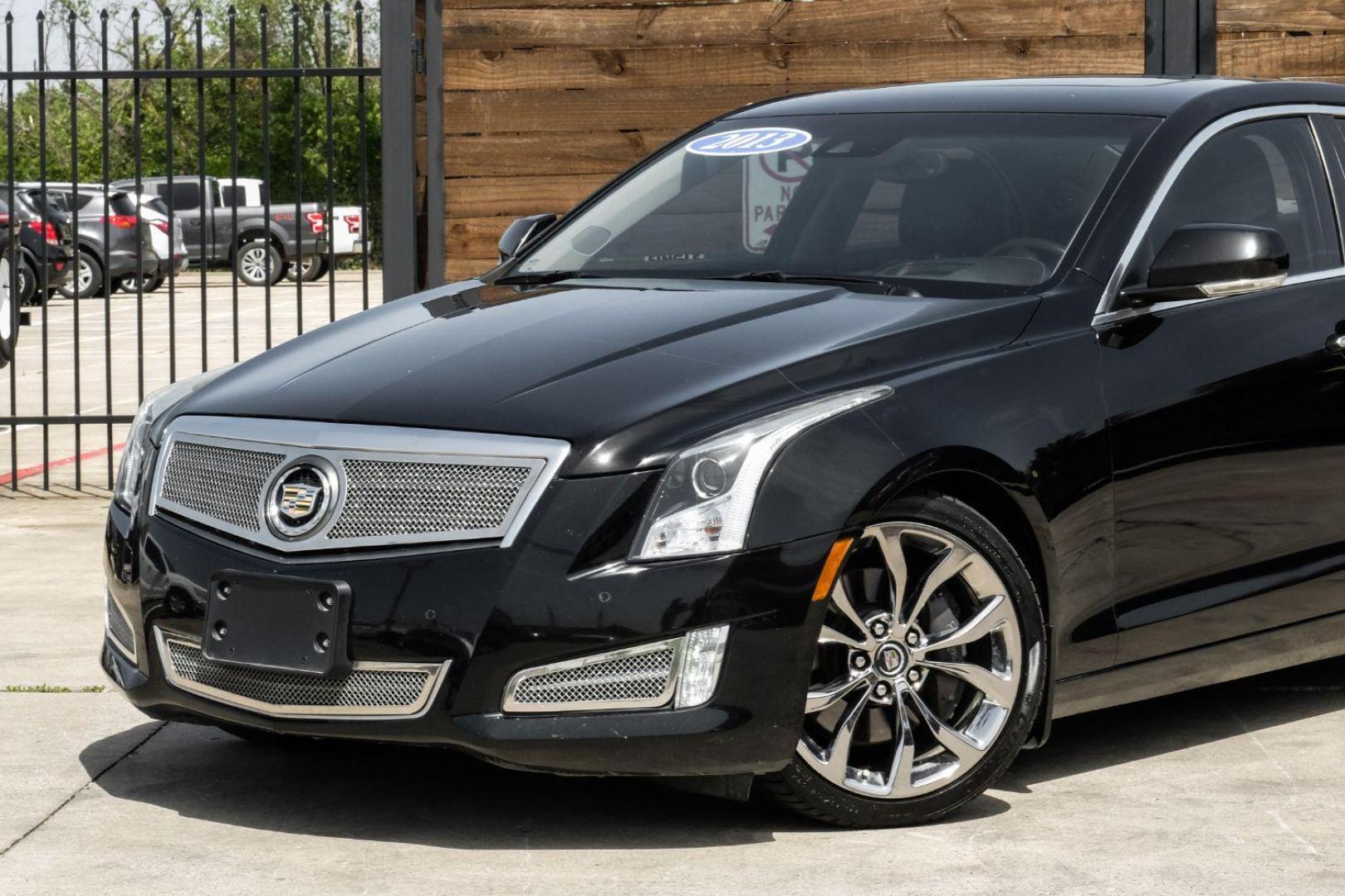 2013 Black Cadillac ATS 2.0L Premium RWD (1G6AE5SX3D0) with an 2.0L L4 DOHC 16V engine, located at 2401 E Main St., Grand Prairie, TX, 75050, (972) 262-4440, 32.748981, -96.969643 - Photo#5