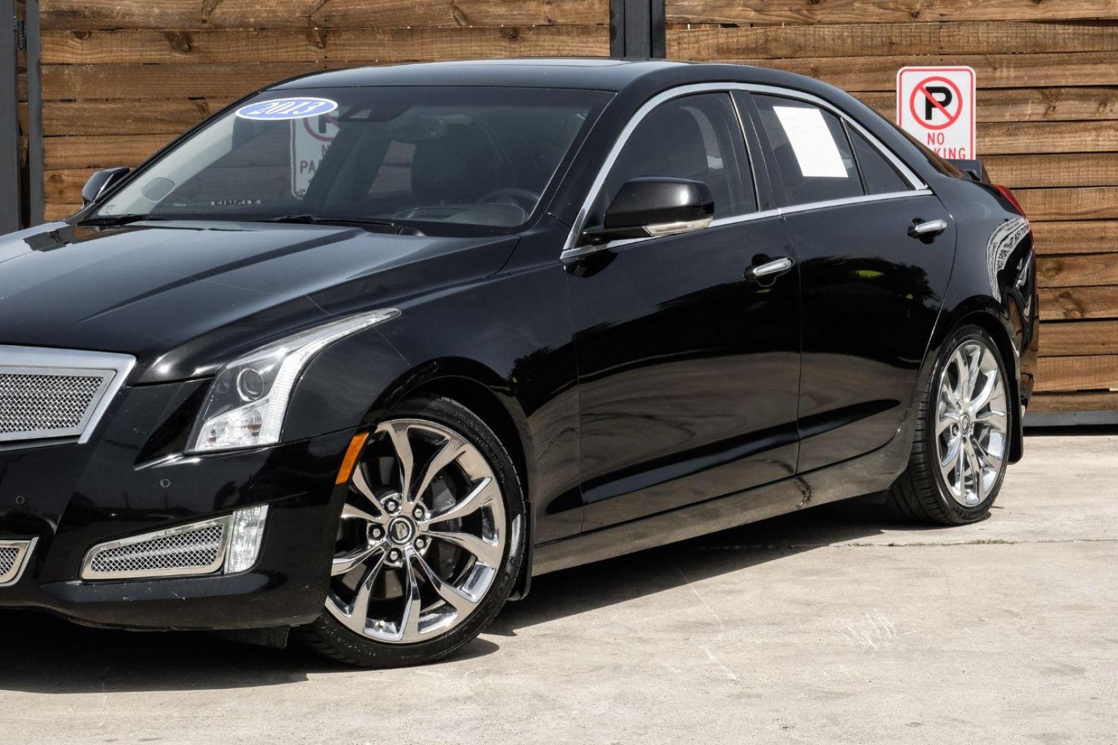 2013 Black Cadillac ATS 2.0L Premium RWD (1G6AE5SX3D0) with an 2.0L L4 DOHC 16V engine, located at 2401 E Main St., Grand Prairie, TX, 75050, (972) 262-4440, 32.748981, -96.969643 - Photo#6