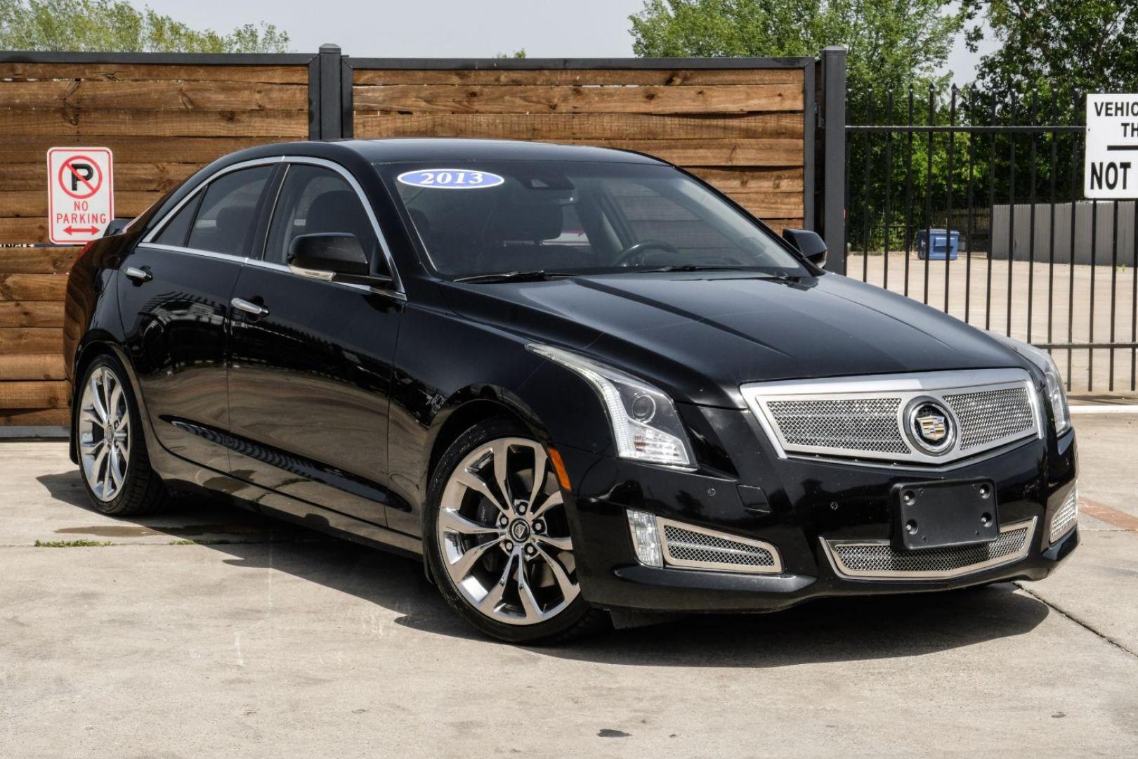 2013 Black Cadillac ATS 2.0L Premium RWD (1G6AE5SX3D0) with an 2.0L L4 DOHC 16V engine, located at 2401 E Main St., Grand Prairie, TX, 75050, (972) 262-4440, 32.748981, -96.969643 - Photo#8