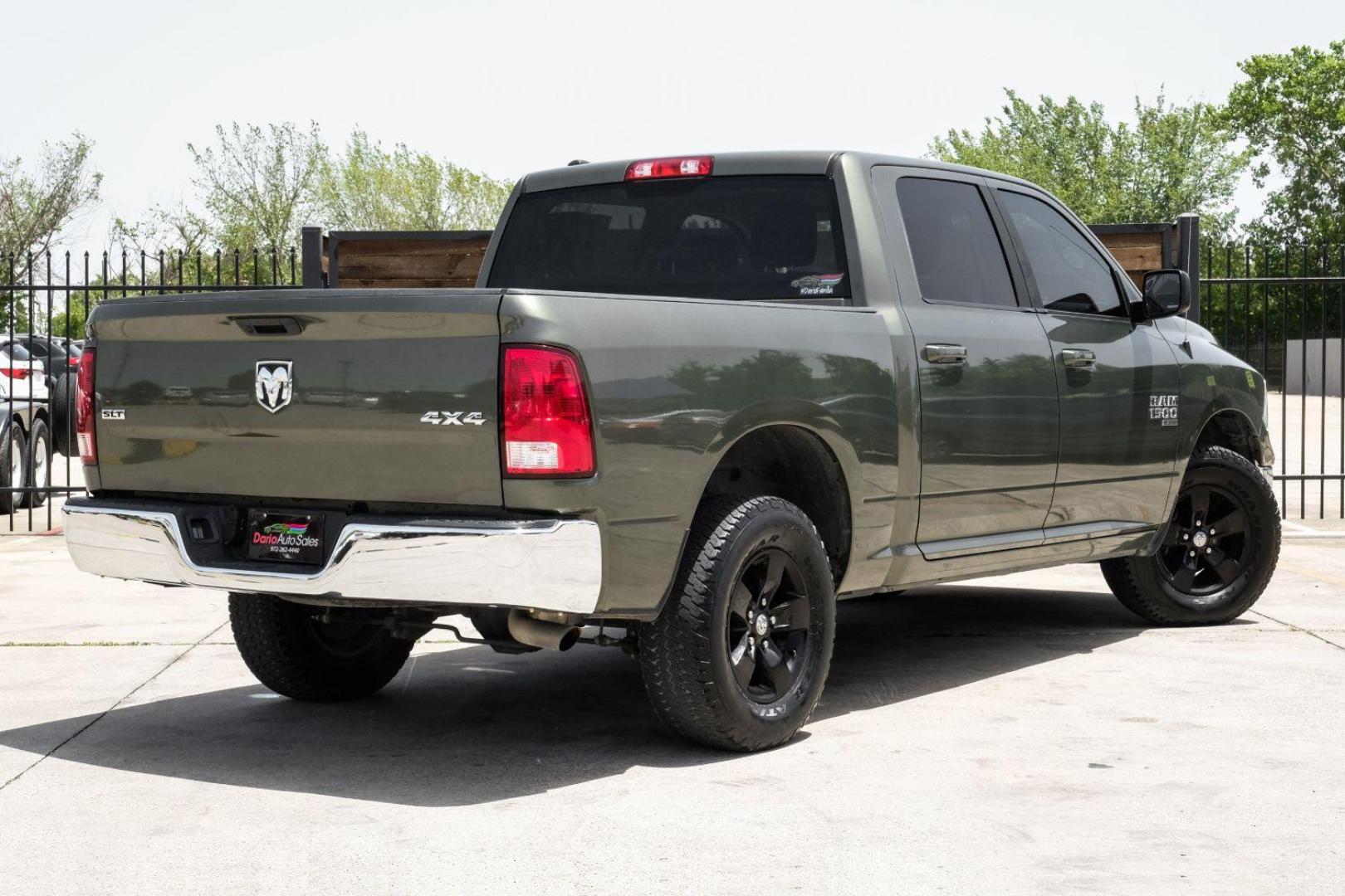 2021 GREEN RAM 1500 Classic Tradesman Crew Cab SWB 4WD (1C6RR7LGXMS) with an 3.6L V6 DOHC 24V FFV engine, 8-Speed Automatic transmission, located at 2401 E Main St., Grand Prairie, TX, 75050, (972) 262-4440, 32.748981, -96.969643 - Photo#9