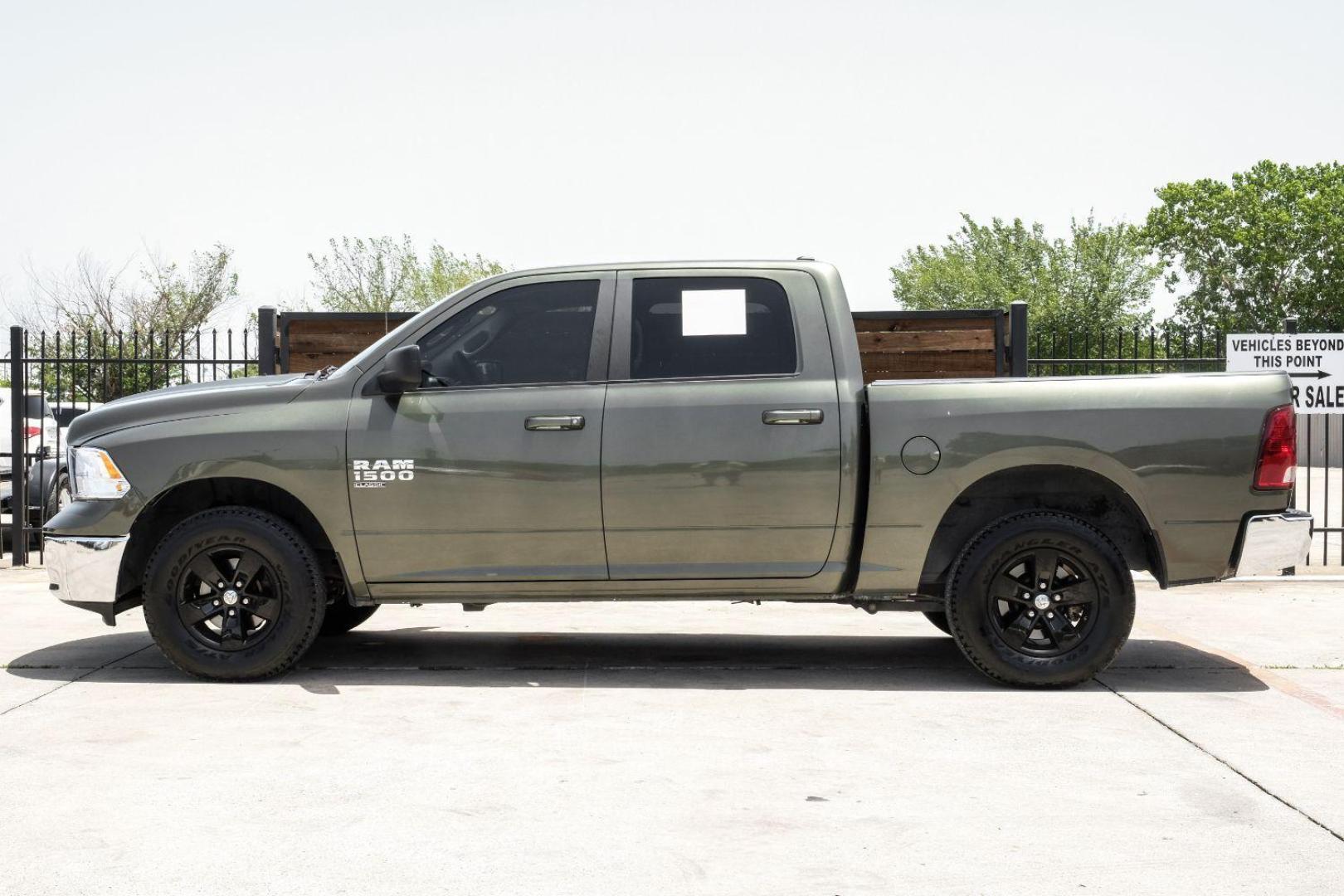 2021 GREEN RAM 1500 Classic Tradesman Crew Cab SWB 4WD (1C6RR7LGXMS) with an 3.6L V6 DOHC 24V FFV engine, 8-Speed Automatic transmission, located at 2401 E Main St., Grand Prairie, TX, 75050, (972) 262-4440, 32.748981, -96.969643 - Photo#14