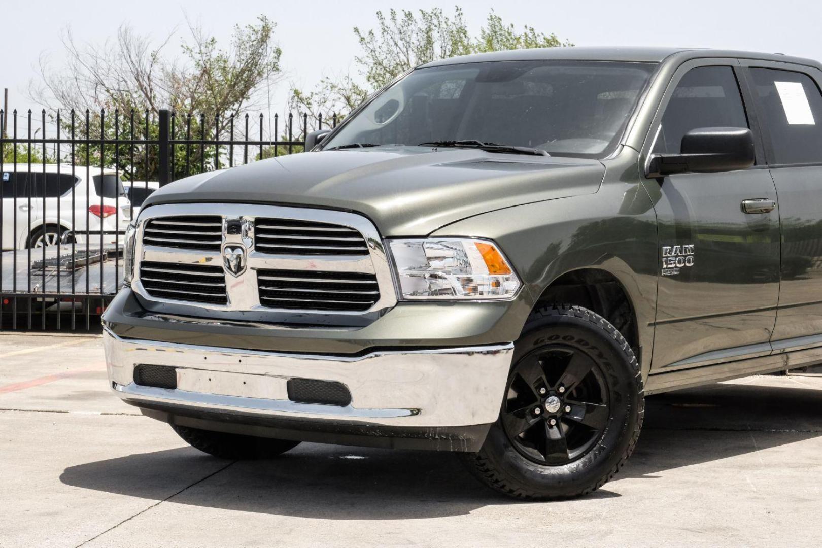 2021 GREEN RAM 1500 Classic Tradesman Crew Cab SWB 4WD (1C6RR7LGXMS) with an 3.6L V6 DOHC 24V FFV engine, 8-Speed Automatic transmission, located at 2401 E Main St., Grand Prairie, TX, 75050, (972) 262-4440, 32.748981, -96.969643 - Photo#4