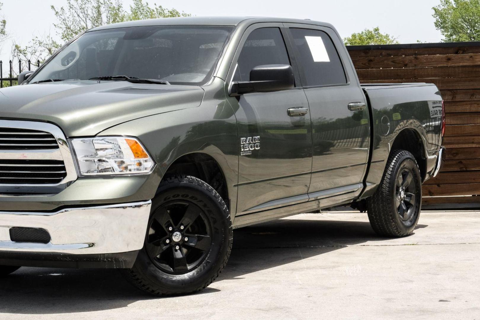 2021 GREEN RAM 1500 Classic Tradesman Crew Cab SWB 4WD (1C6RR7LGXMS) with an 3.6L V6 DOHC 24V FFV engine, 8-Speed Automatic transmission, located at 2401 E Main St., Grand Prairie, TX, 75050, (972) 262-4440, 32.748981, -96.969643 - Photo#5