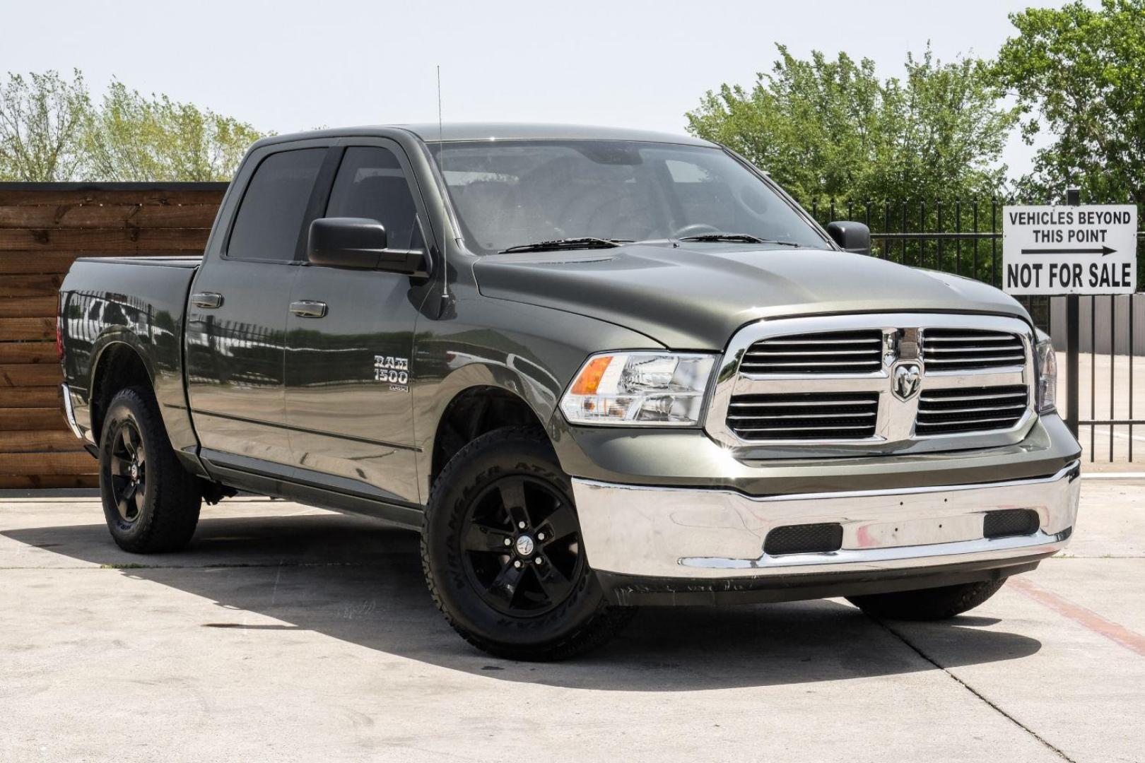 2021 GREEN RAM 1500 Classic Tradesman Crew Cab SWB 4WD (1C6RR7LGXMS) with an 3.6L V6 DOHC 24V FFV engine, 8-Speed Automatic transmission, located at 2401 E Main St., Grand Prairie, TX, 75050, (972) 262-4440, 32.748981, -96.969643 - Photo#7