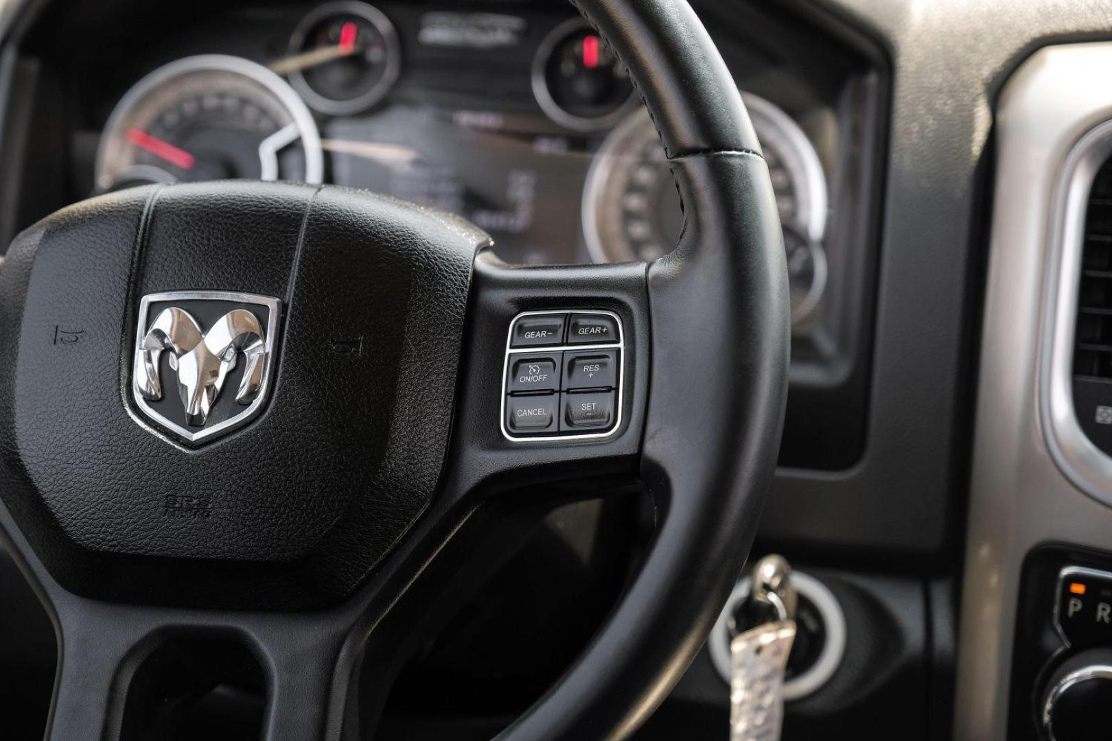 2017 White RAM 1500 SLT Crew Cab SWB 2WD (1C6RR6LGXHS) with an 3.6L V6 DOHC 24V FFV engine, 8-Speed Automatic transmission, located at 2401 E Main St., Grand Prairie, TX, 75050, (972) 262-4440, 32.748981, -96.969643 - Photo#22