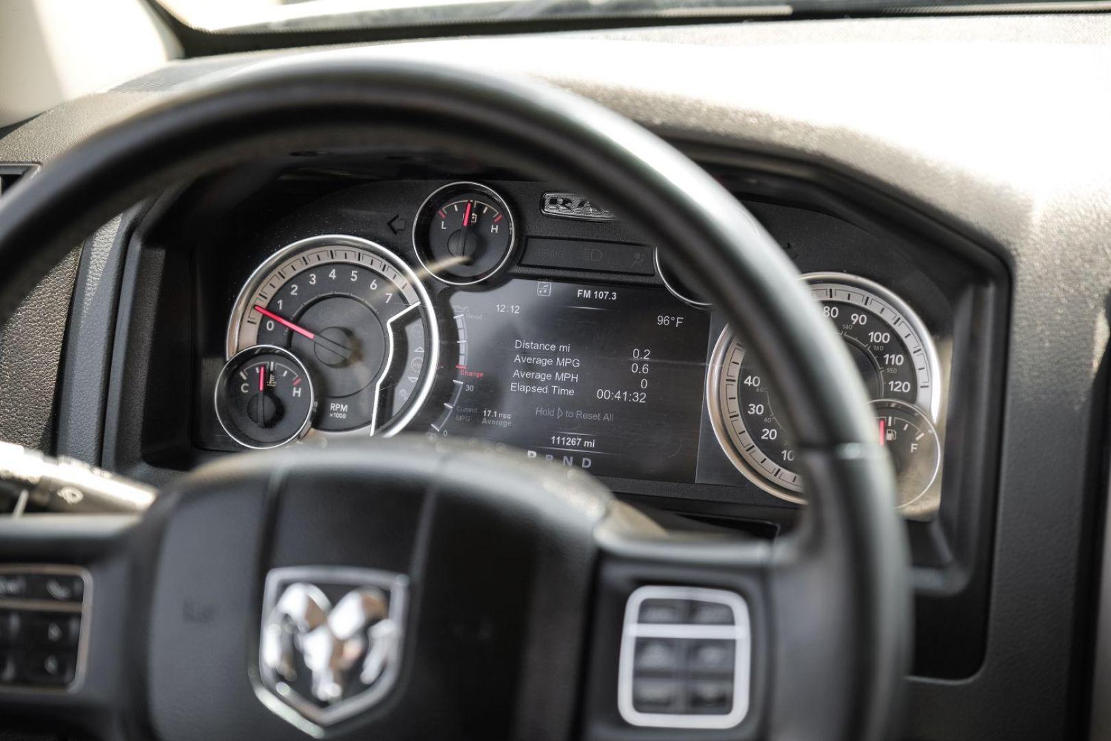 2017 White RAM 1500 SLT Crew Cab SWB 2WD (1C6RR6LGXHS) with an 3.6L V6 DOHC 24V FFV engine, 8-Speed Automatic transmission, located at 2401 E Main St., Grand Prairie, TX, 75050, (972) 262-4440, 32.748981, -96.969643 - Photo#23