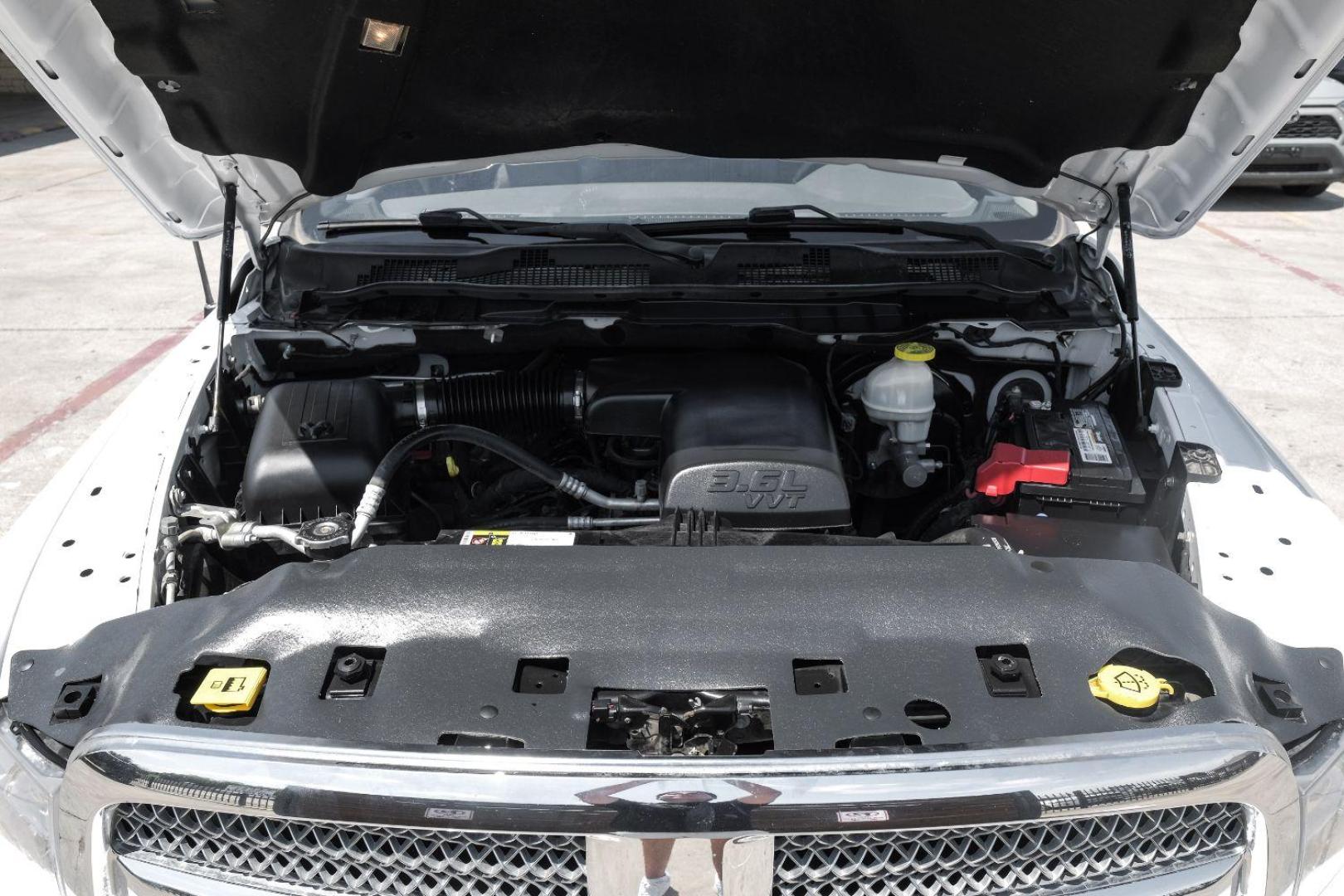 2017 White RAM 1500 SLT Crew Cab SWB 2WD (1C6RR6LGXHS) with an 3.6L V6 DOHC 24V FFV engine, 8-Speed Automatic transmission, located at 2401 E Main St., Grand Prairie, TX, 75050, (972) 262-4440, 32.748981, -96.969643 - Photo#55