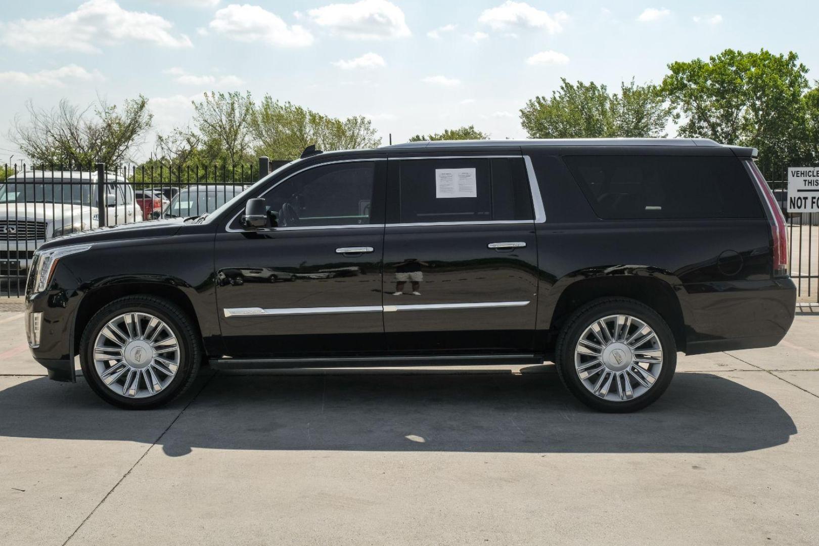 2017 Black Cadillac Escalade ESV 2WD Platinum (1GYS3KKJ7HR) with an 6.2L V8 OHV 16V FFV engine, 8-Speed Automatic transmission, located at 2401 E Main St., Grand Prairie, TX, 75050, (972) 262-4440, 32.748981, -96.969643 - Photo#14