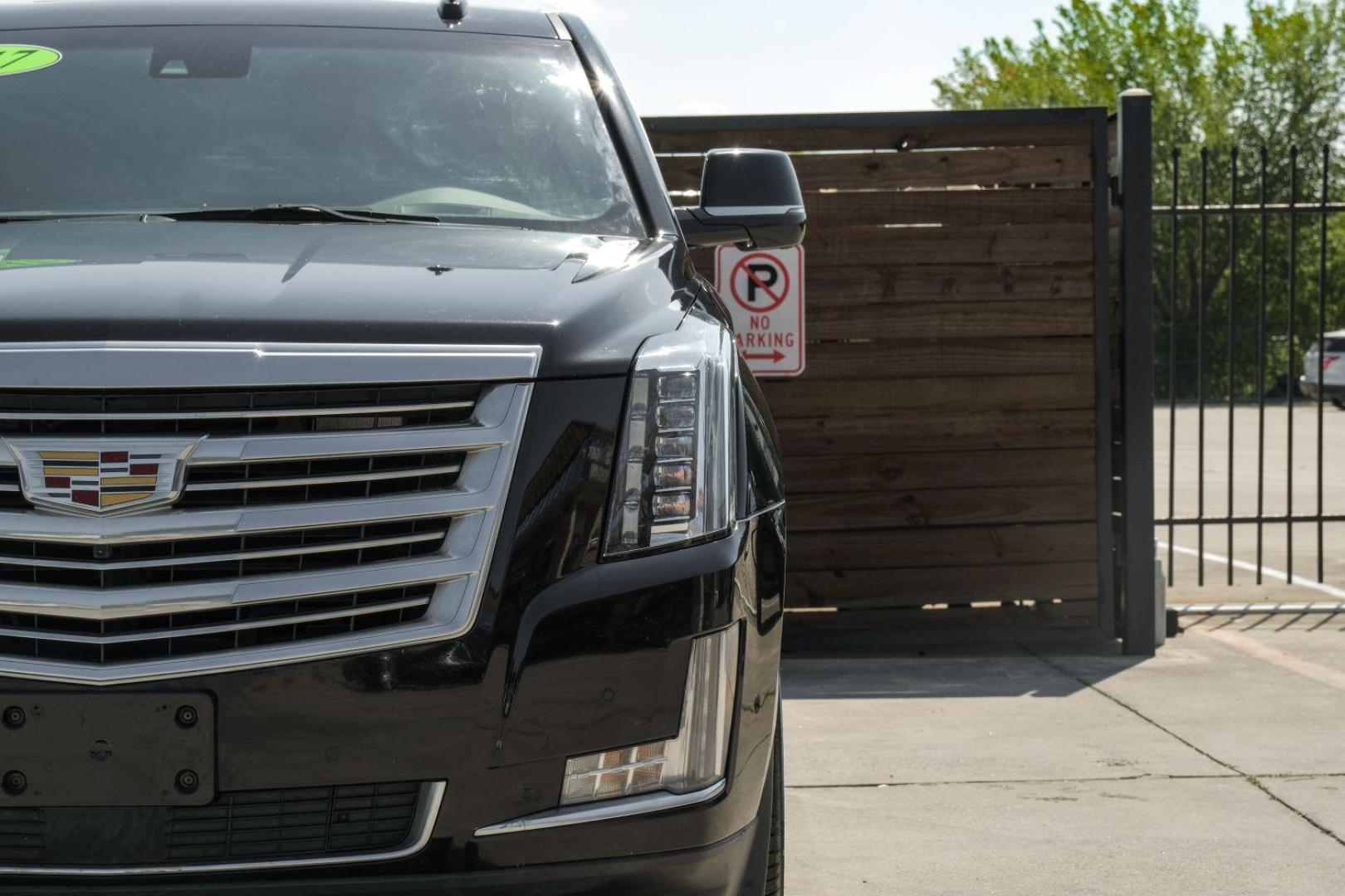 2017 Black Cadillac Escalade ESV 2WD Platinum (1GYS3KKJ7HR) with an 6.2L V8 OHV 16V FFV engine, 8-Speed Automatic transmission, located at 2401 E Main St., Grand Prairie, TX, 75050, (972) 262-4440, 32.748981, -96.969643 - Photo#56