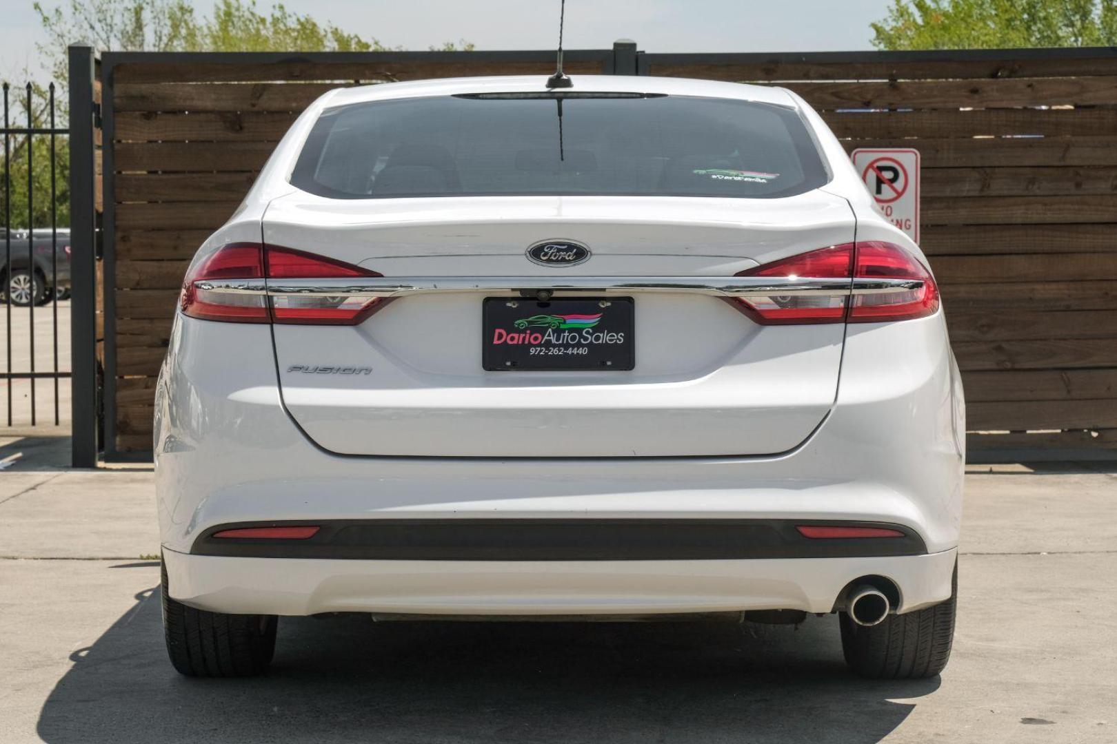 2018 white Ford Fusion S (3FA6P0G7XJR) with an 2.5L L4 DOHC 16V engine, 6-Speed Automatic transmission, located at 2401 E Main St., Grand Prairie, TX, 75050, (972) 262-4440, 32.748981, -96.969643 - Photo#12