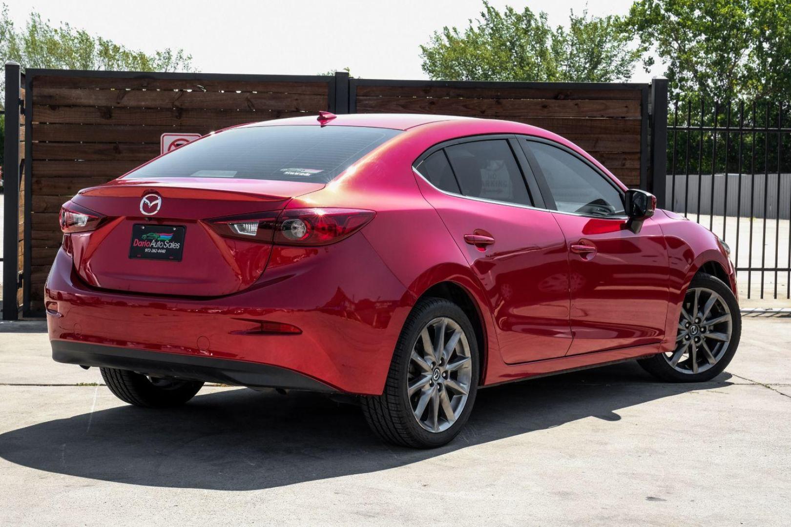 2018 red Mazda MAZDA3 s Touring AT 4-Door (3MZBN1V39JM) with an 2.5L L4 DOHC 16V engine, 6-Speed Automatic transmission, located at 2401 E Main St., Grand Prairie, TX, 75050, (972) 262-4440, 32.748981, -96.969643 - Photo#9