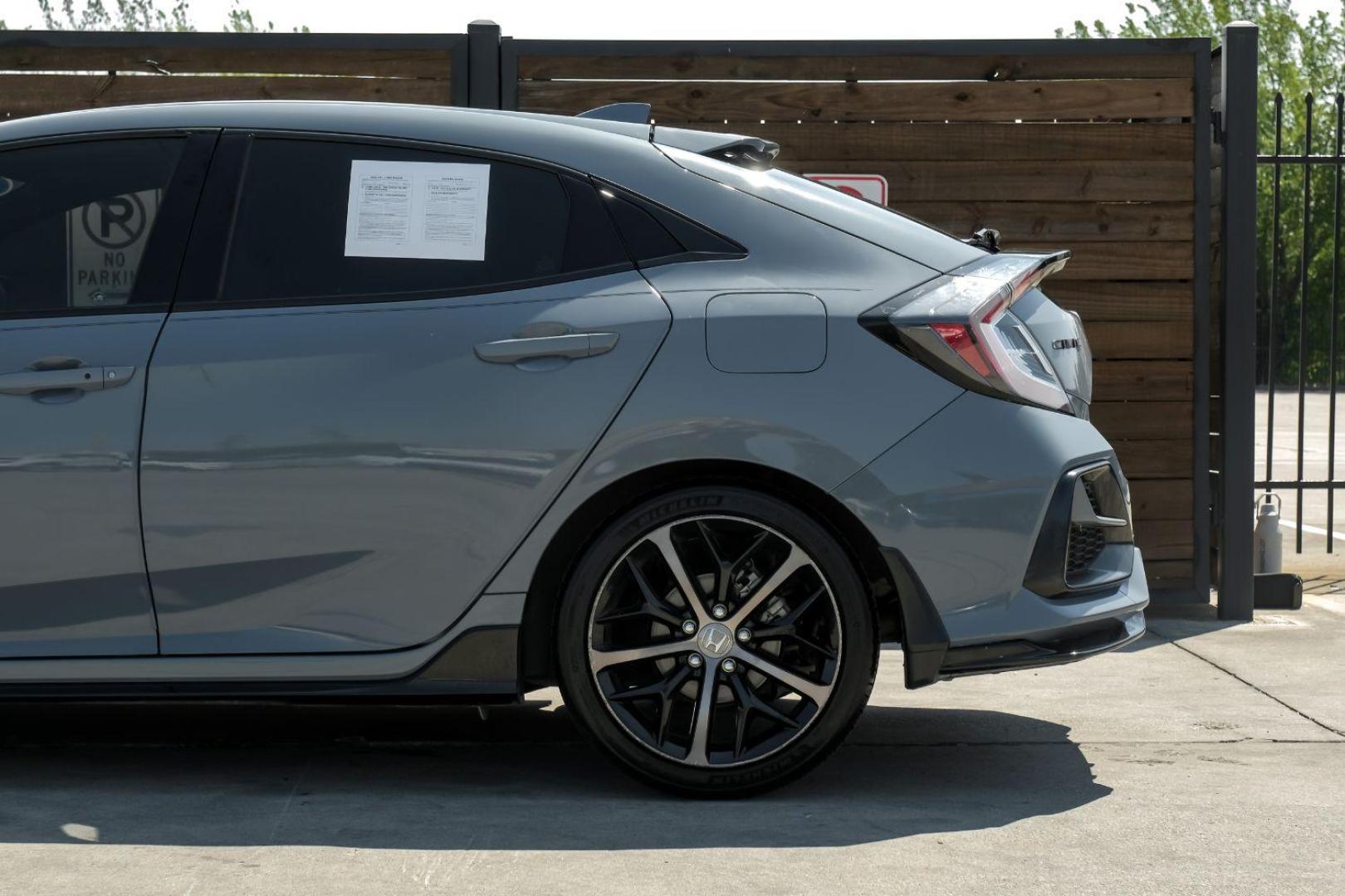 2020 gray Honda Civic Sport Hatchback CVT (SHHFK7H42LU) with an 2.0L L4 DOHC 16V TURBO engine, Continuously Variable Transmission transmission, located at 2401 E Main St., Grand Prairie, TX, 75050, (972) 262-4440, 32.748981, -96.969643 - Photo#16