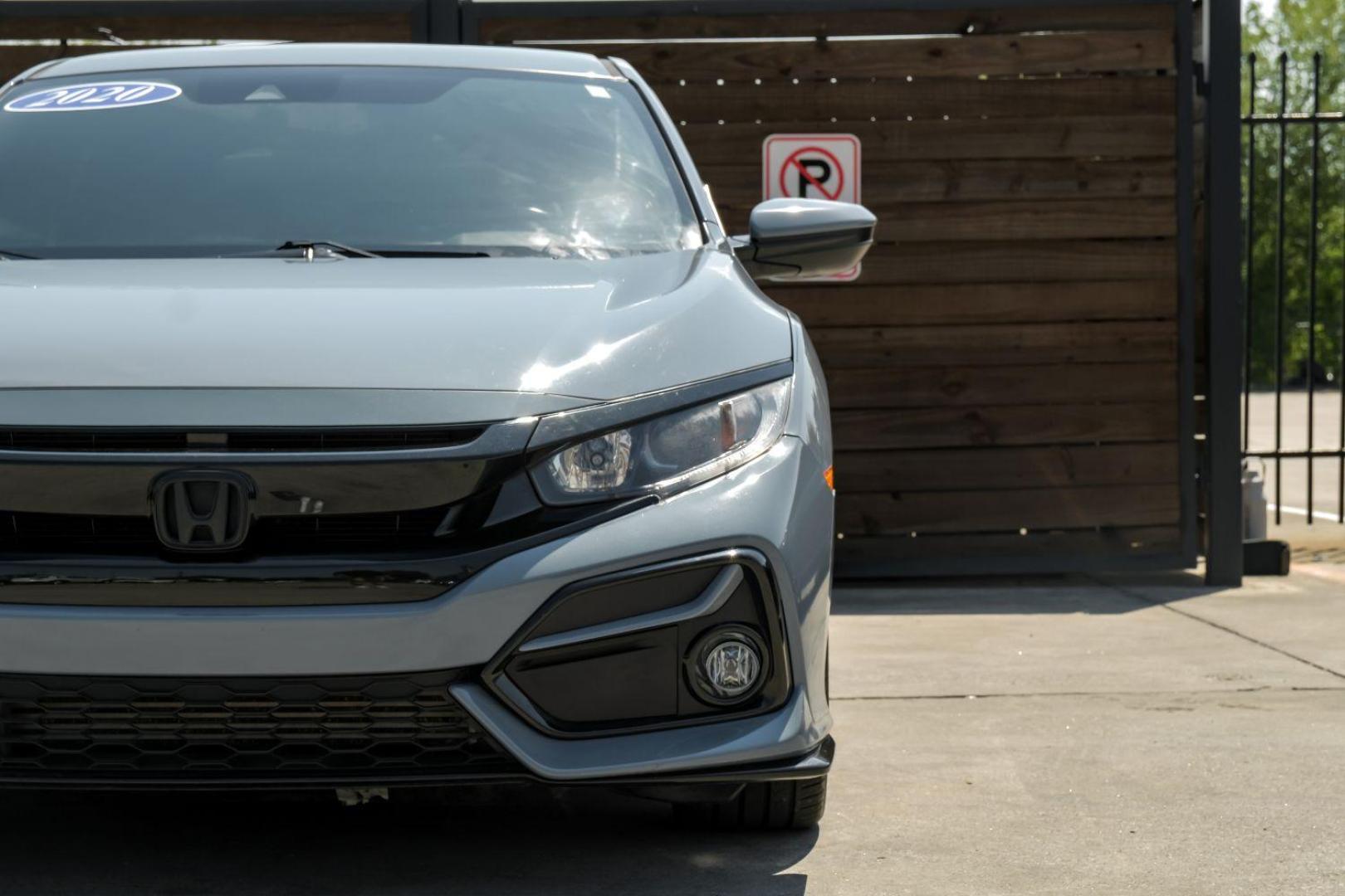 2020 gray Honda Civic Sport Hatchback CVT (SHHFK7H42LU) with an 2.0L L4 DOHC 16V TURBO engine, Continuously Variable Transmission transmission, located at 2401 E Main St., Grand Prairie, TX, 75050, (972) 262-4440, 32.748981, -96.969643 - Photo#51