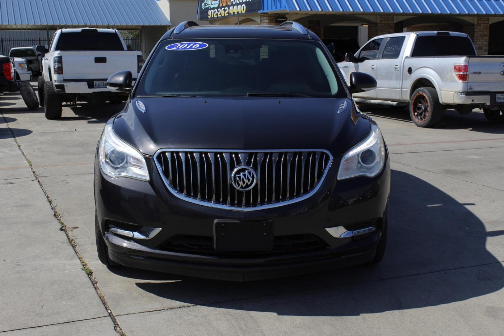 2016 GRAY Buick Enclave Premium FWD (5GAKRCKD8GJ) with an 3.6L V6 DOHC 24V engine, 6-Speed Automatic Overdrive transmission, located at 2401 E Main St., Grand Prairie, TX, 75050, (972) 262-4440, 32.748981, -96.969643 - Photo#0