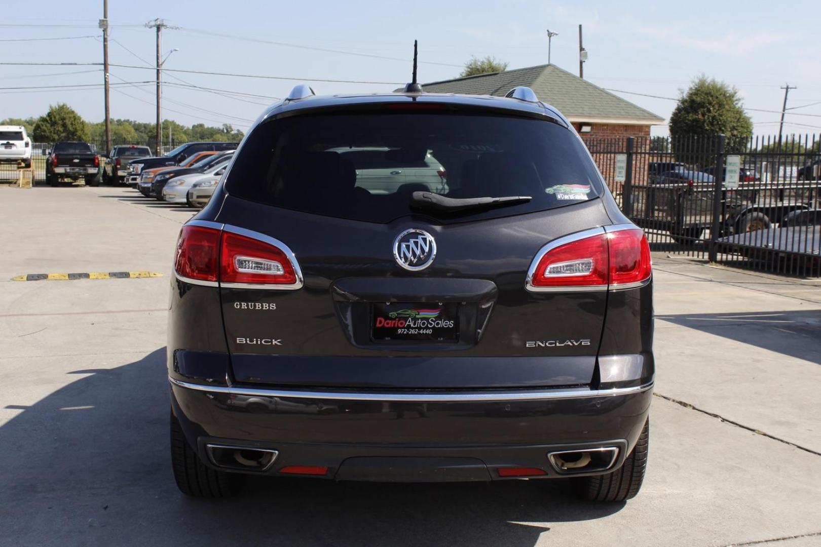 2016 GRAY Buick Enclave Premium FWD (5GAKRCKD8GJ) with an 3.6L V6 DOHC 24V engine, 6-Speed Automatic Overdrive transmission, located at 2401 E Main St., Grand Prairie, TX, 75050, (972) 262-4440, 32.748981, -96.969643 - Photo#4