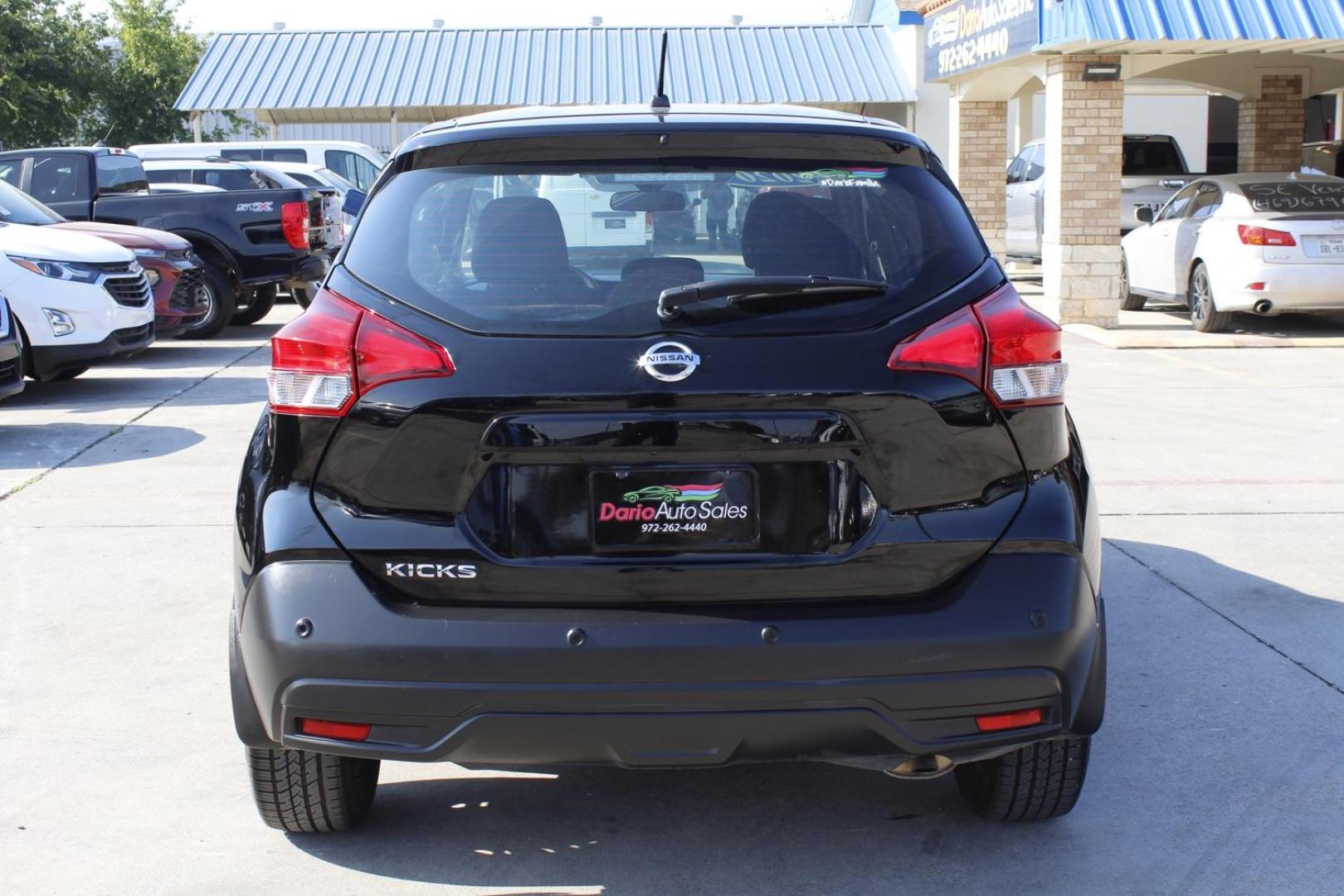 2020 BLACK Nissan Kicks S (3N1CP5BV9LL) with an 1.6L L4 engine, Continuously Variable Transmission transmission, located at 2401 E Main St., Grand Prairie, TX, 75050, (972) 262-4440, 32.748981, -96.969643 - Photo#4