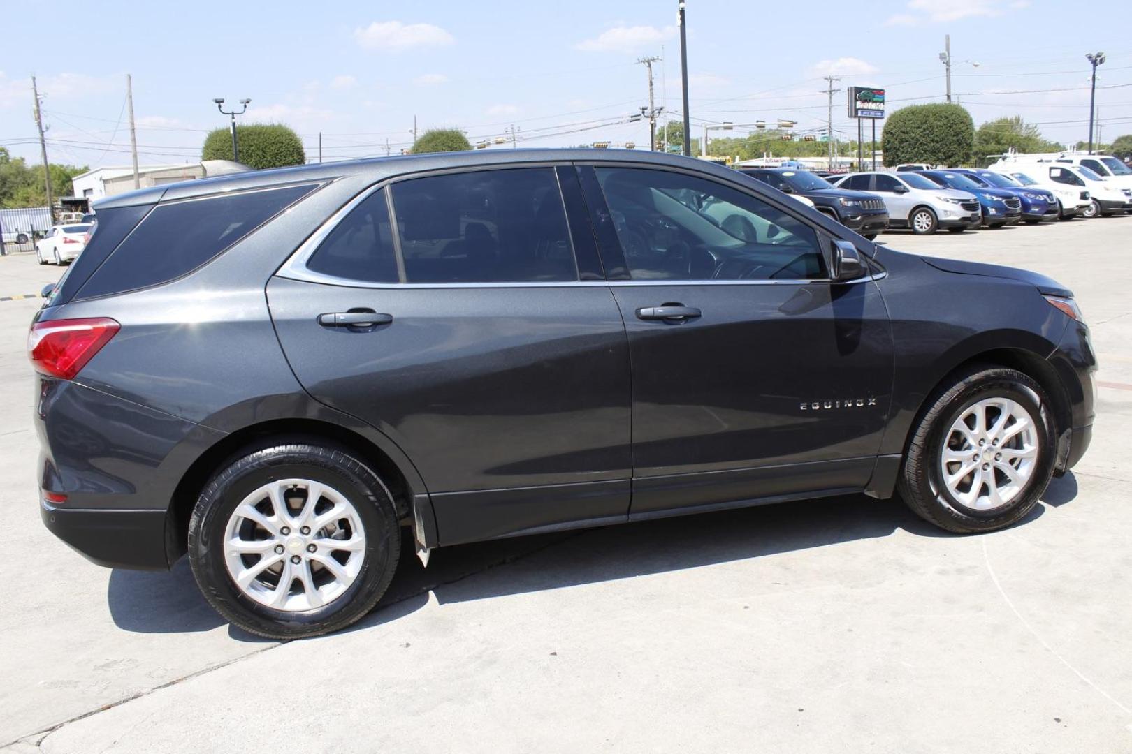 2019 GRAY Chevrolet Equinox LT 2WD (3GNAXKEV4KL) with an 1.5L L4 DOHC 16V TURBO engine, 6-Speed Automatic transmission, located at 2401 E Main St., Grand Prairie, TX, 75050, (972) 262-4440, 32.748981, -96.969643 - Photo#2