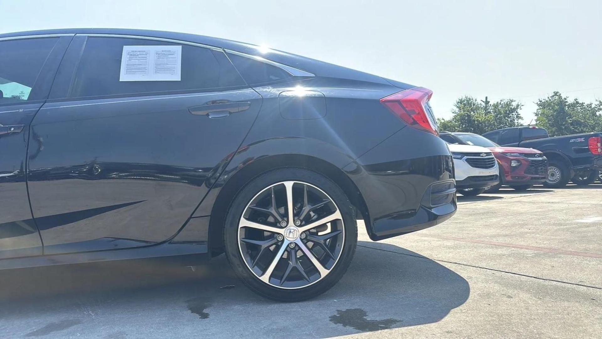 2017 BLACK Honda Civic LX Sedan CVT (19XFC2F51HE) with an 2.0L L4 DOHC 16V engine, Continuously Variable Transmission transmission, located at 2401 E Main St., Grand Prairie, TX, 75050, (972) 262-4440, 32.748981, -96.969643 - Photo#9