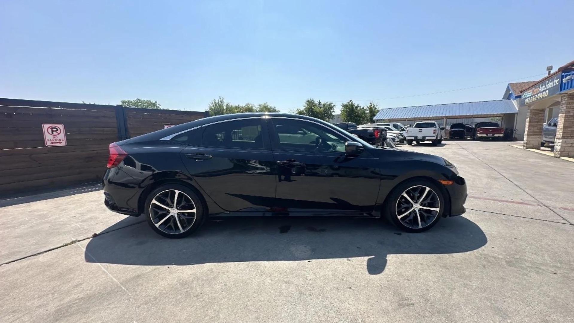 2017 BLACK Honda Civic LX Sedan CVT (19XFC2F51HE) with an 2.0L L4 DOHC 16V engine, Continuously Variable Transmission transmission, located at 2401 E Main St., Grand Prairie, TX, 75050, (972) 262-4440, 32.748981, -96.969643 - Photo#2