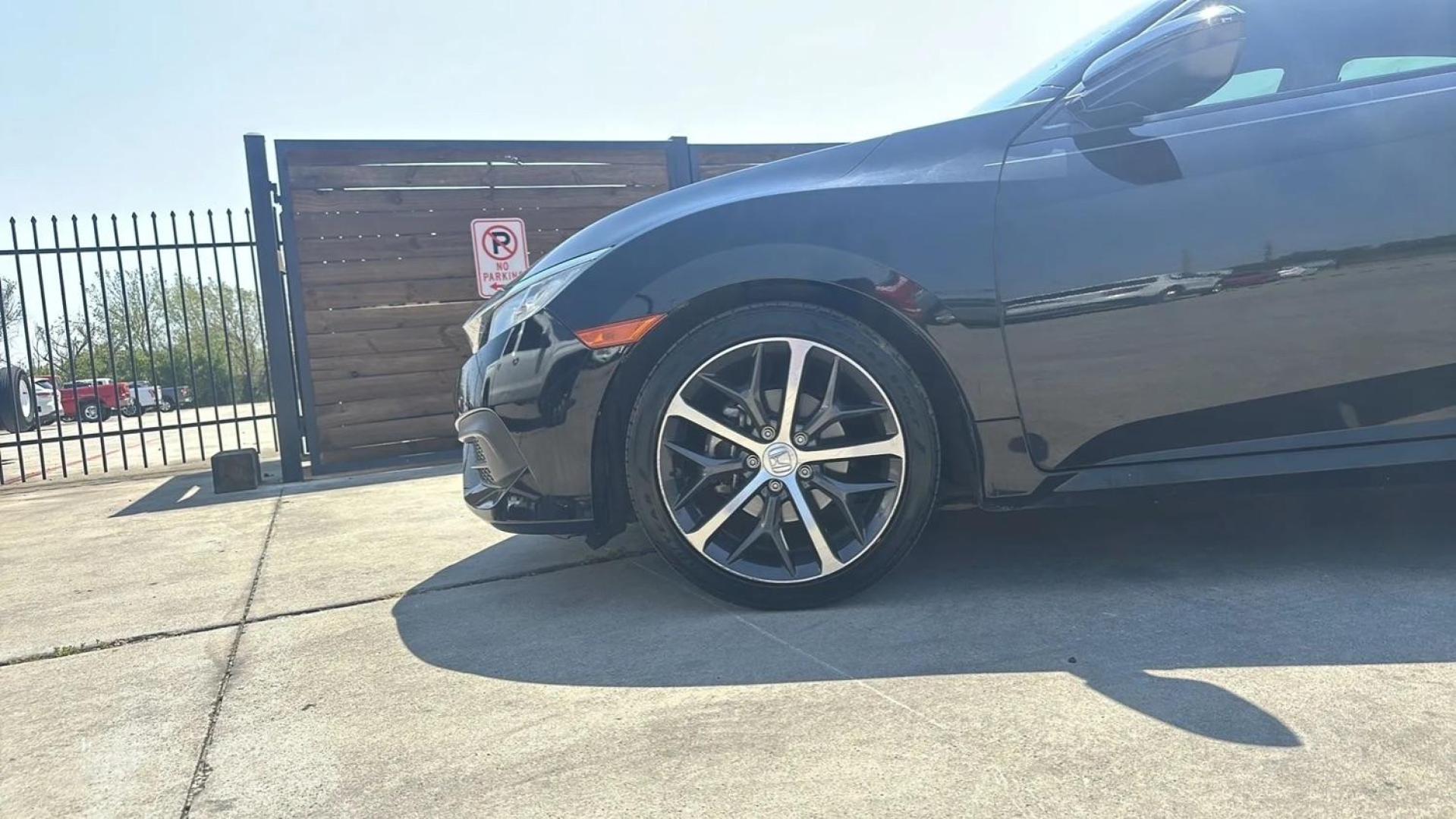 2017 BLACK Honda Civic LX Sedan CVT (19XFC2F51HE) with an 2.0L L4 DOHC 16V engine, Continuously Variable Transmission transmission, located at 2401 E Main St., Grand Prairie, TX, 75050, (972) 262-4440, 32.748981, -96.969643 - Photo#8