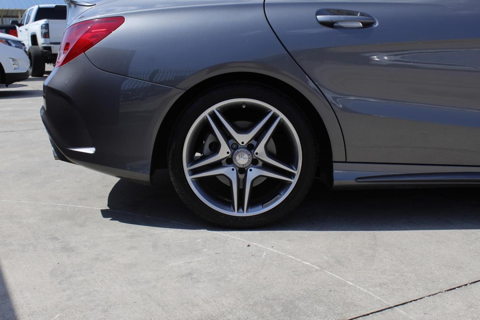 2015 gray Mercedes-Benz CLA-Class CLA250 (WDDSJ4EBXFN) with an 2.0L L4 DOHC 16V engine, 7-Speed Automatic transmission, located at 2401 E Main St., Grand Prairie, TX, 75050, (972) 262-4440, 32.748981, -96.969643 - Photo#11