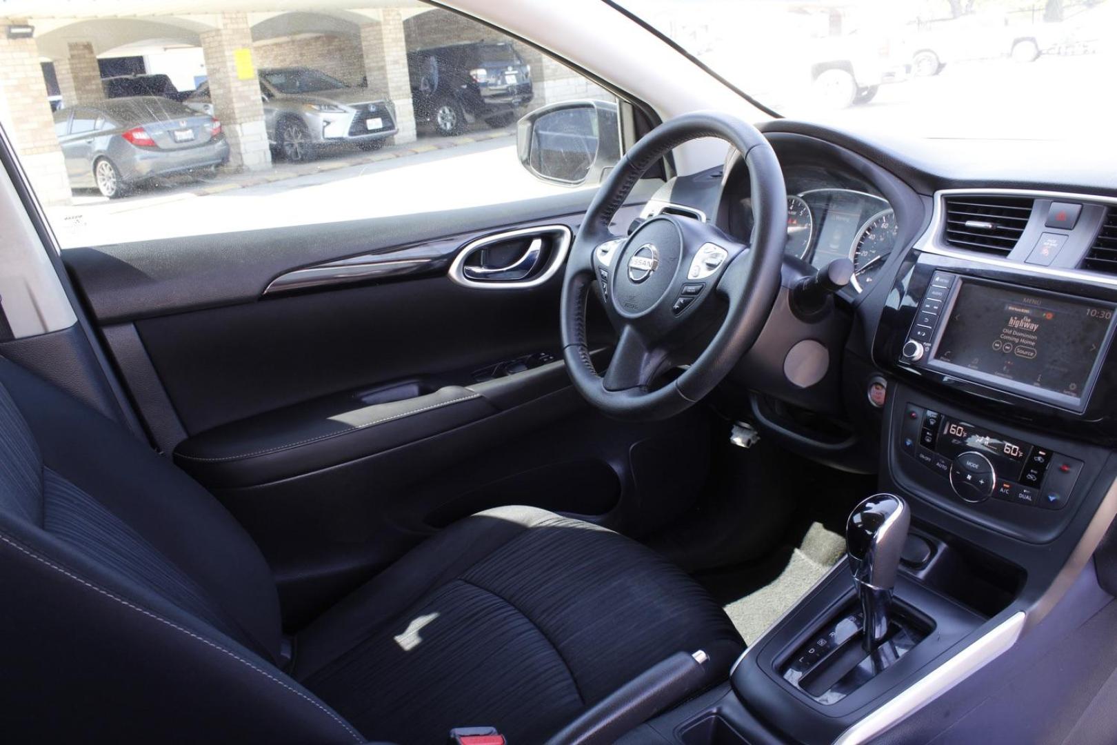 2019 WHITE Nissan Sentra SV (3N1AB7AP1KY) with an 1.8L L4 SFI DOHC 16V engine, Continuously Variable Transmission transmission, located at 2401 E Main St., Grand Prairie, TX, 75050, (972) 262-4440, 32.748981, -96.969643 - Photo#11