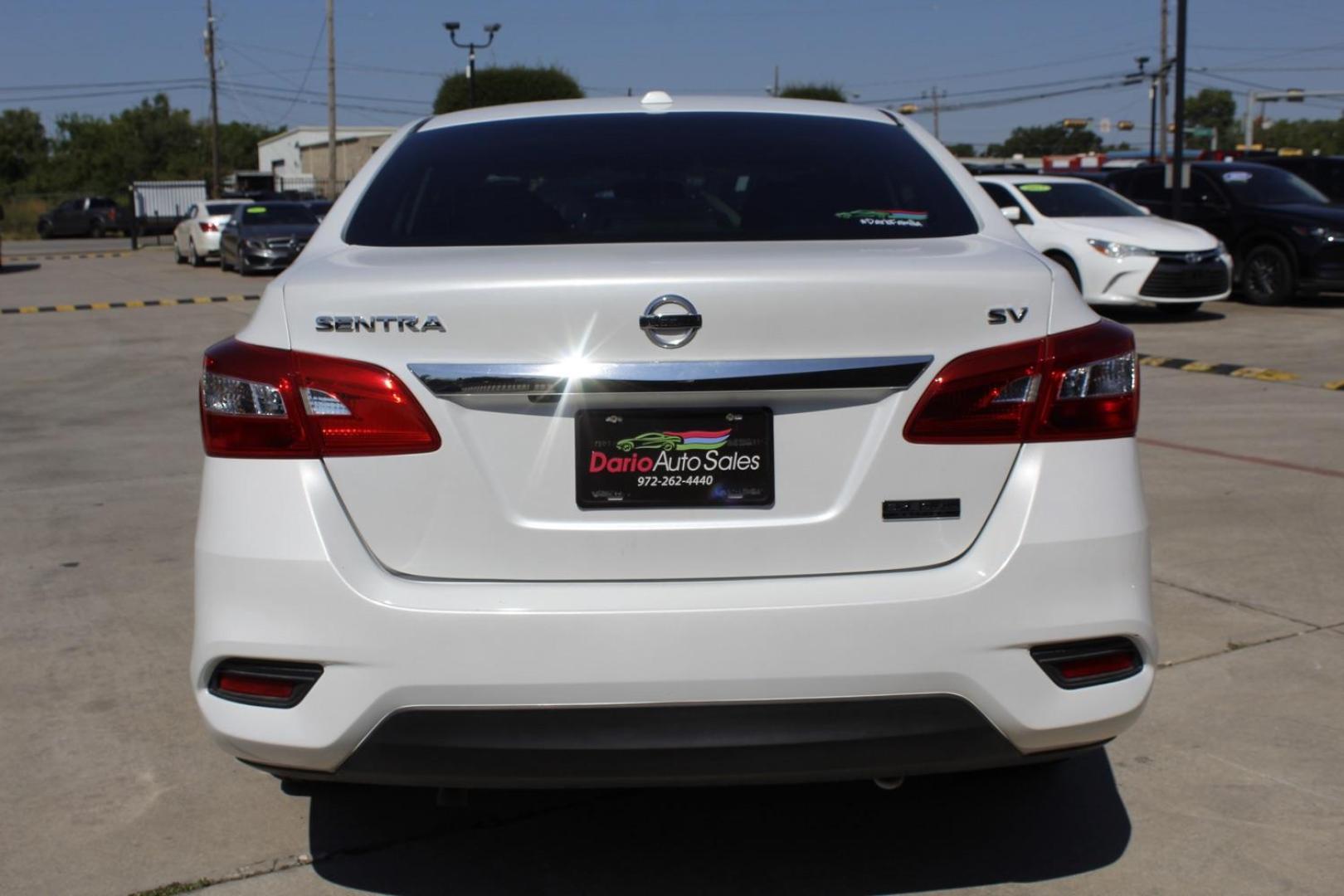 2019 WHITE Nissan Sentra SV (3N1AB7AP1KY) with an 1.8L L4 SFI DOHC 16V engine, Continuously Variable Transmission transmission, located at 2401 E Main St., Grand Prairie, TX, 75050, (972) 262-4440, 32.748981, -96.969643 - Photo#7