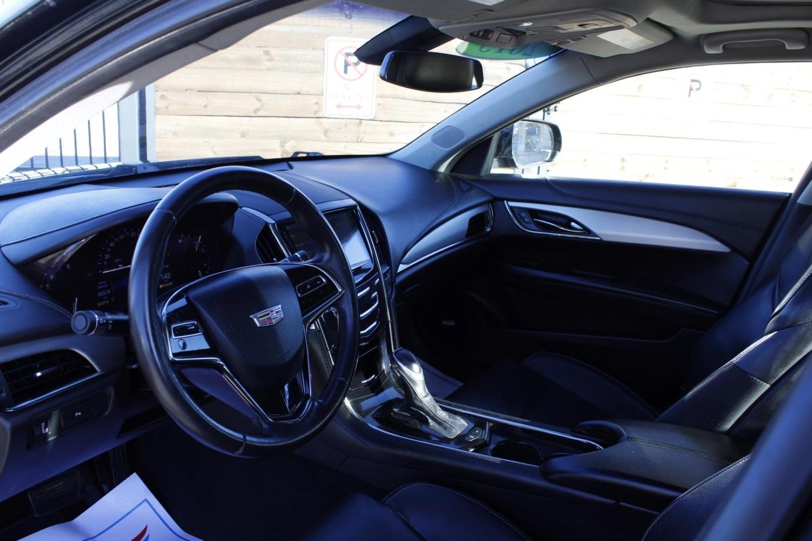 2015 BLACK Cadillac ATS 2.0L Turbo Luxury RWD (1G6AB5RX8F0) with an 2.0L L4 DOHC 16V TURBO engine, located at 2401 E Main St., Grand Prairie, TX, 75050, (972) 262-4440, 32.748981, -96.969643 - Photo#10