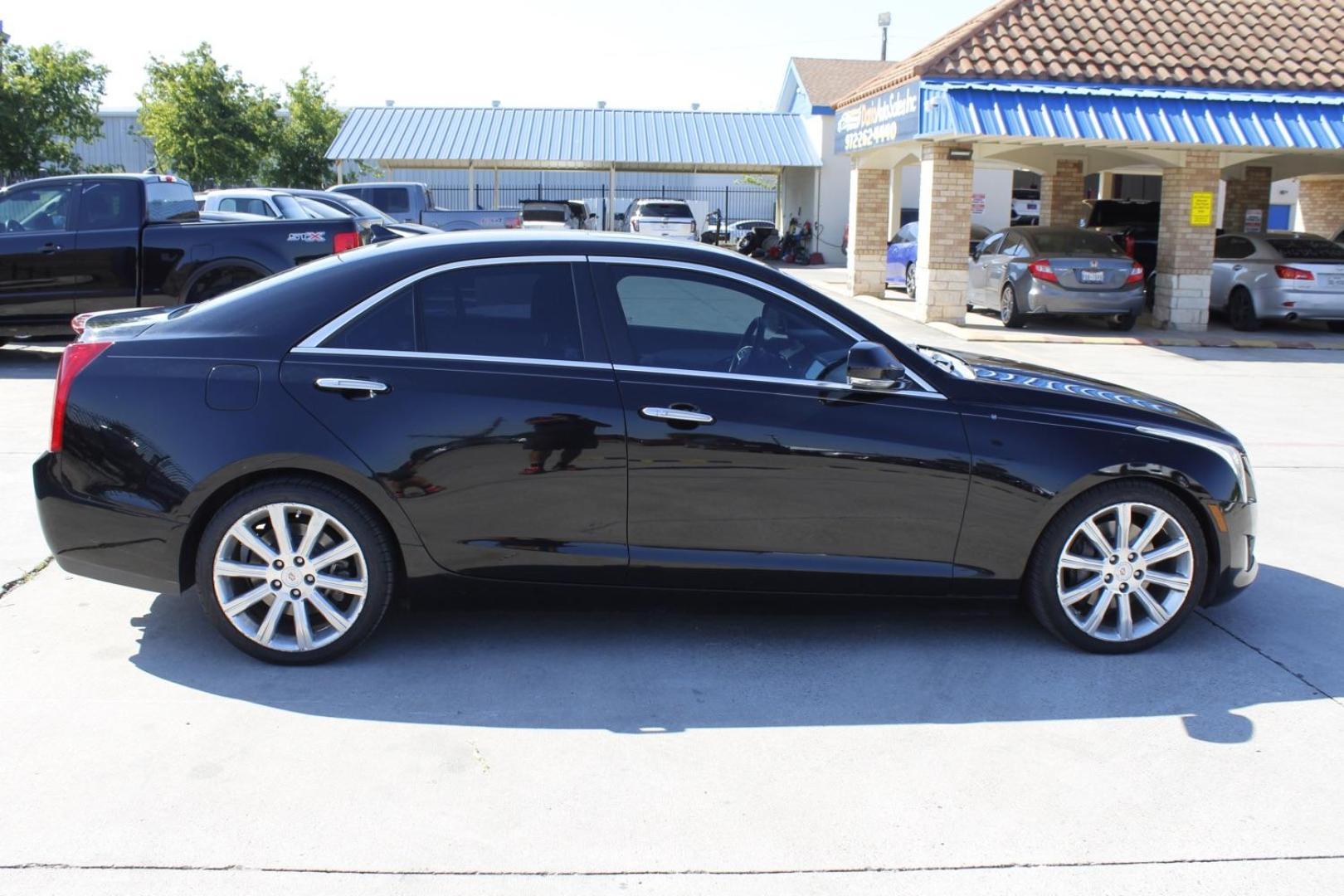 2013 BLACK Cadillac ATS 3.6L Premium RWD (1G6AE5S37D0) with an 3.6L V6 DOHC 24V engine, 6-Speed Automatic transmission, located at 2401 E Main St., Grand Prairie, TX, 75050, (972) 262-4440, 32.748981, -96.969643 - Photo#6