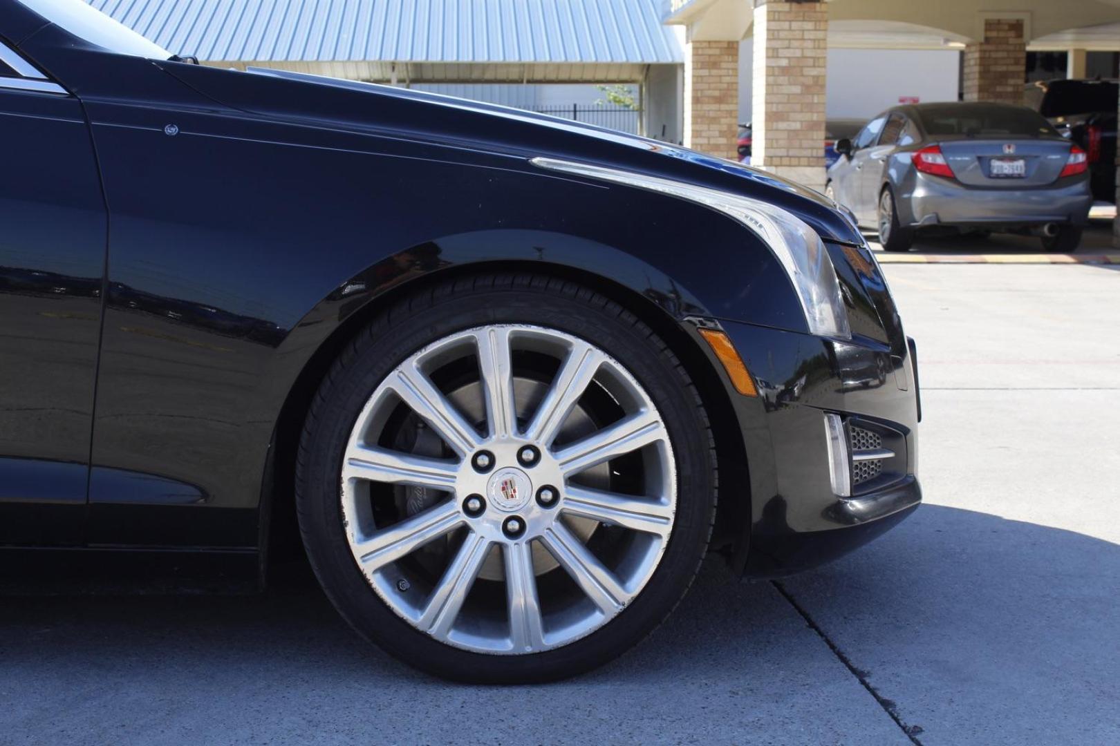 2013 BLACK Cadillac ATS 3.6L Premium RWD (1G6AE5S37D0) with an 3.6L V6 DOHC 24V engine, 6-Speed Automatic transmission, located at 2401 E Main St., Grand Prairie, TX, 75050, (972) 262-4440, 32.748981, -96.969643 - Photo#7