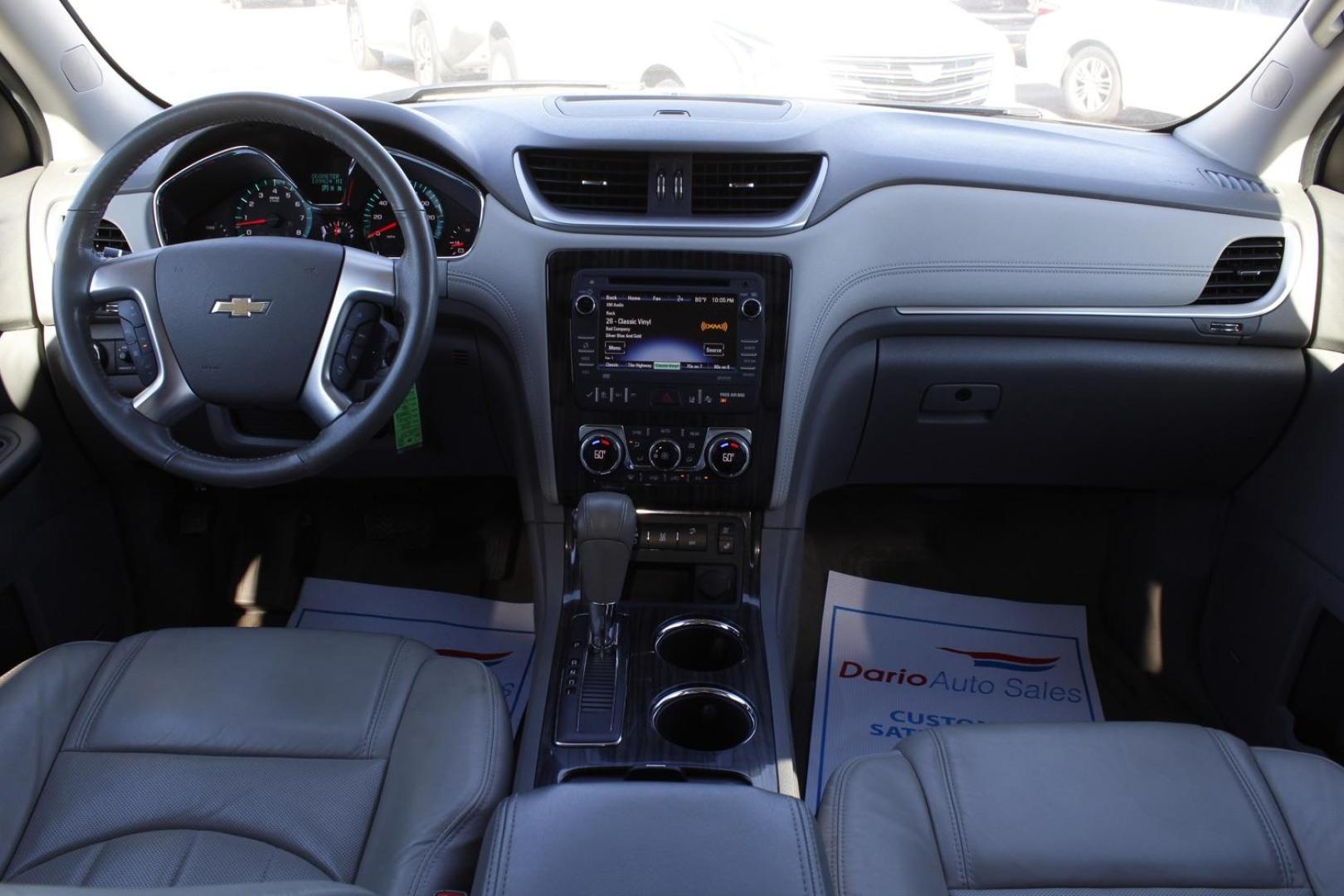 2014 WHITE Chevrolet Traverse LTZ AWD (1GNKVJKD2EJ) with an 3.6L V6 DOHC 24V engine, 6-Speed Automatic transmission, located at 2401 E Main St., Grand Prairie, TX, 75050, (972) 262-4440, 32.748981, -96.969643 - Photo#14