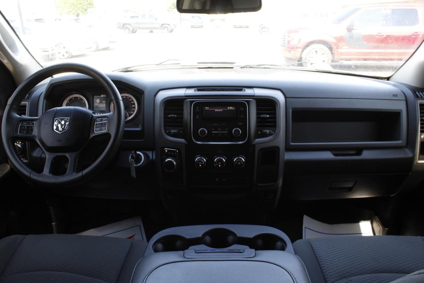 2018 black RAM 1500 Tradesman Quad Cab 2WD (1C6RR6FG7JS) with an 3.6L V6 DOHC 24V FFV engine, 8-Speed Automatic transmission, located at 2401 E Main St., Grand Prairie, TX, 75050, (972) 262-4440, 32.748981, -96.969643 - Photo#13