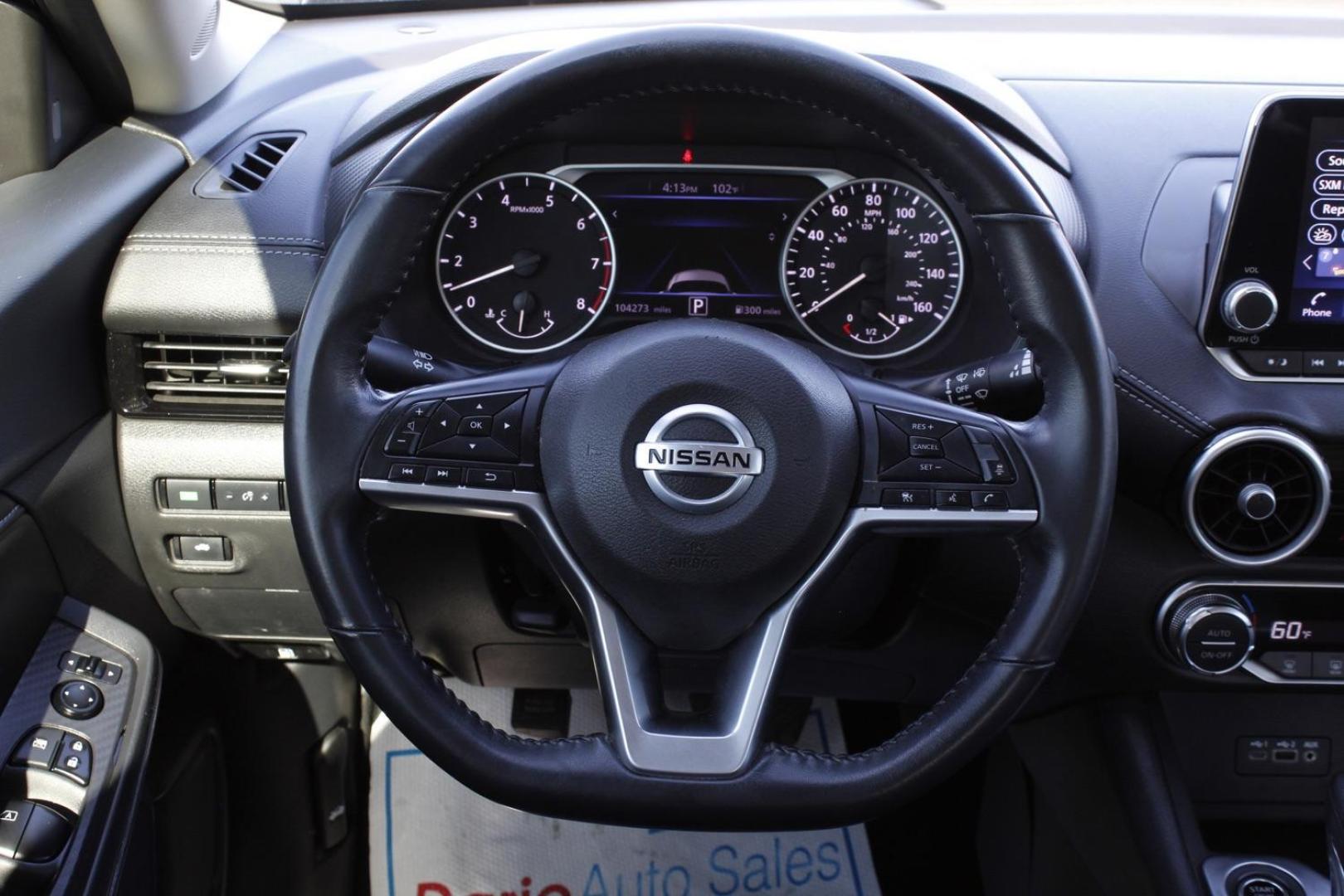 2021 BLACK Nissan Sentra SV (3N1AB8CVXMY) with an 1.8L L4 SFI DOHC 16V engine, Continuously Variable Transmission transmission, located at 2401 E Main St., Grand Prairie, TX, 75050, (972) 262-4440, 32.748981, -96.969643 - Photo#20