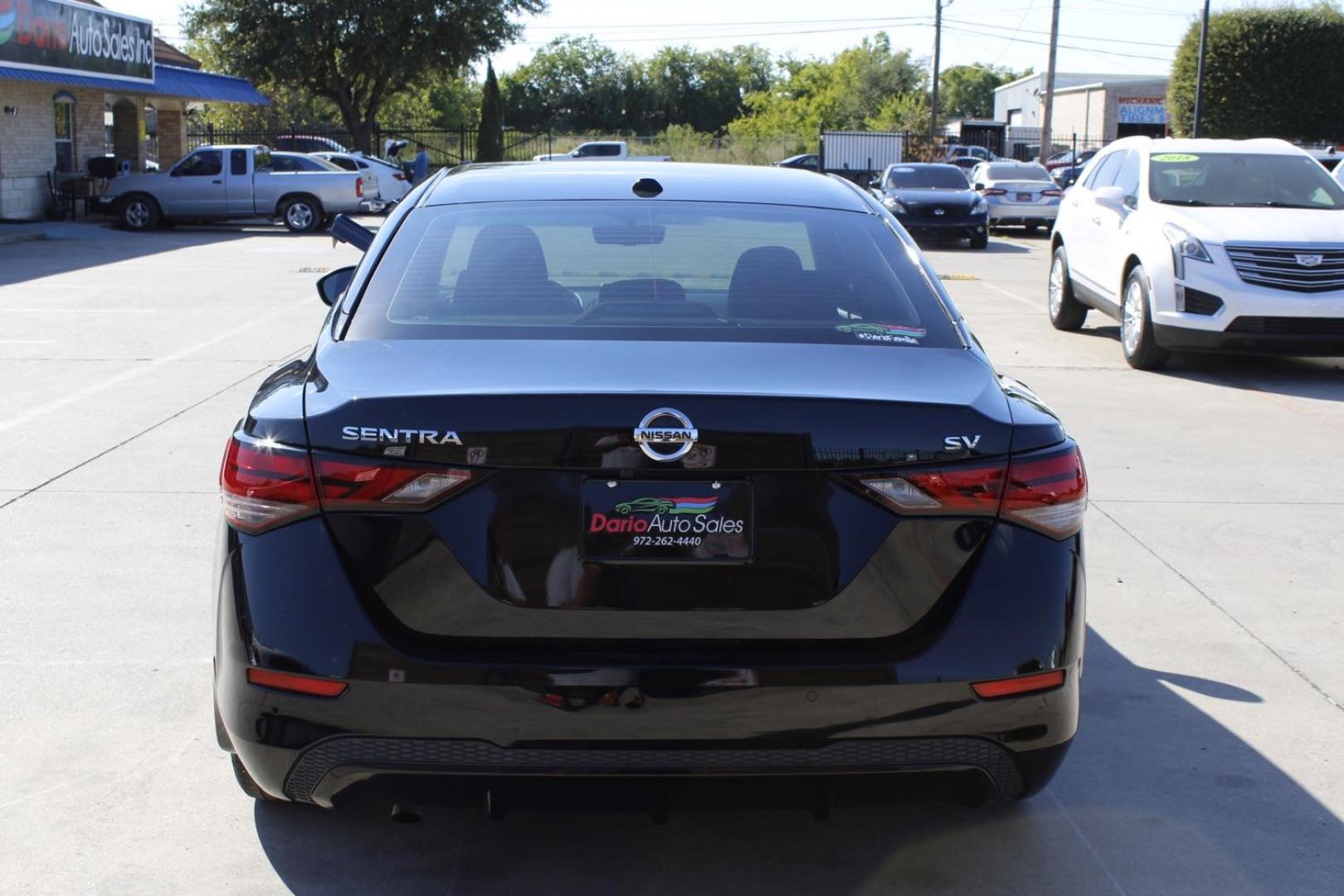 2021 BLACK Nissan Sentra SV (3N1AB8CVXMY) with an 1.8L L4 SFI DOHC 16V engine, Continuously Variable Transmission transmission, located at 2401 E Main St., Grand Prairie, TX, 75050, (972) 262-4440, 32.748981, -96.969643 - Photo#5