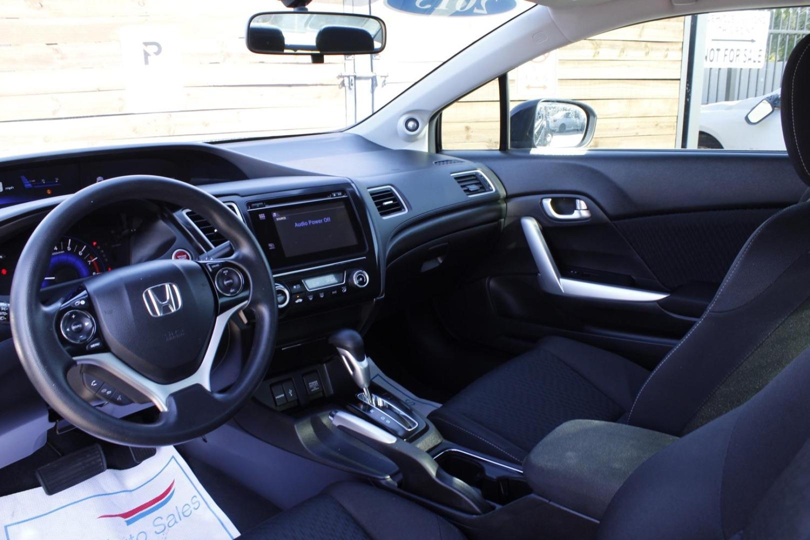 2015 Black Honda Civic EX Coupe CVT (2HGFG3B84FH) with an 1.8L L4 SOHC 16V engine, Continuously Variable Transmission transmission, located at 2401 E Main St., Grand Prairie, TX, 75050, (972) 262-4440, 32.748981, -96.969643 - Photo#11