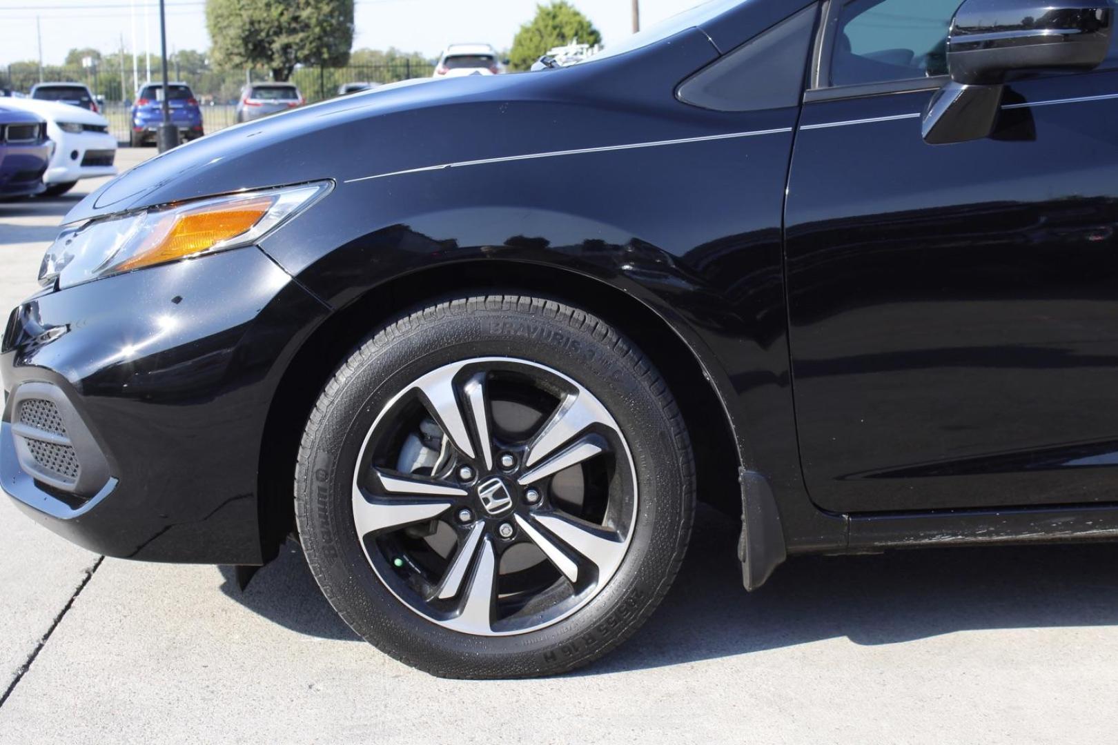 2015 Black Honda Civic EX Coupe CVT (2HGFG3B84FH) with an 1.8L L4 SOHC 16V engine, Continuously Variable Transmission transmission, located at 2401 E Main St., Grand Prairie, TX, 75050, (972) 262-4440, 32.748981, -96.969643 - Photo#3