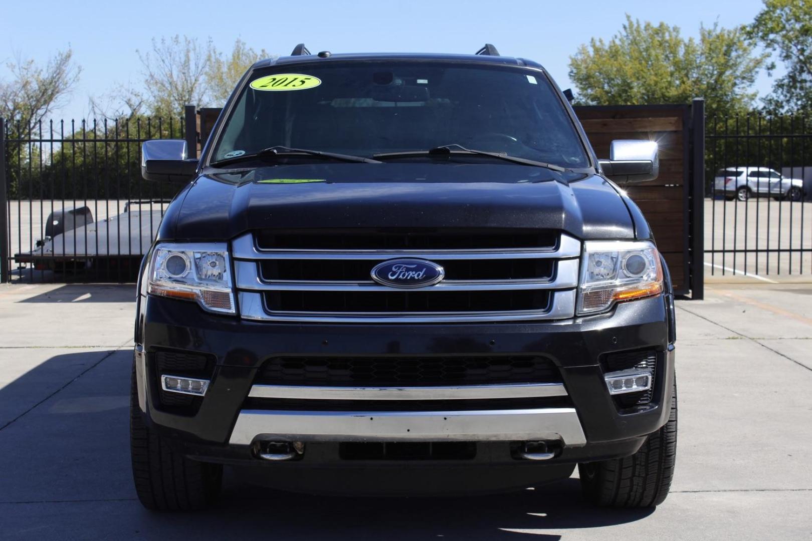 2015 Black Ford Expedition EL Platinum 4WD (1FMJK1MT7FE) with an 3.5L V6 DOHC 24V FFV engine, 6-Speed Automatic transmission, located at 2401 E Main St., Grand Prairie, TX, 75050, (972) 262-4440, 32.748981, -96.969643 - Photo#0