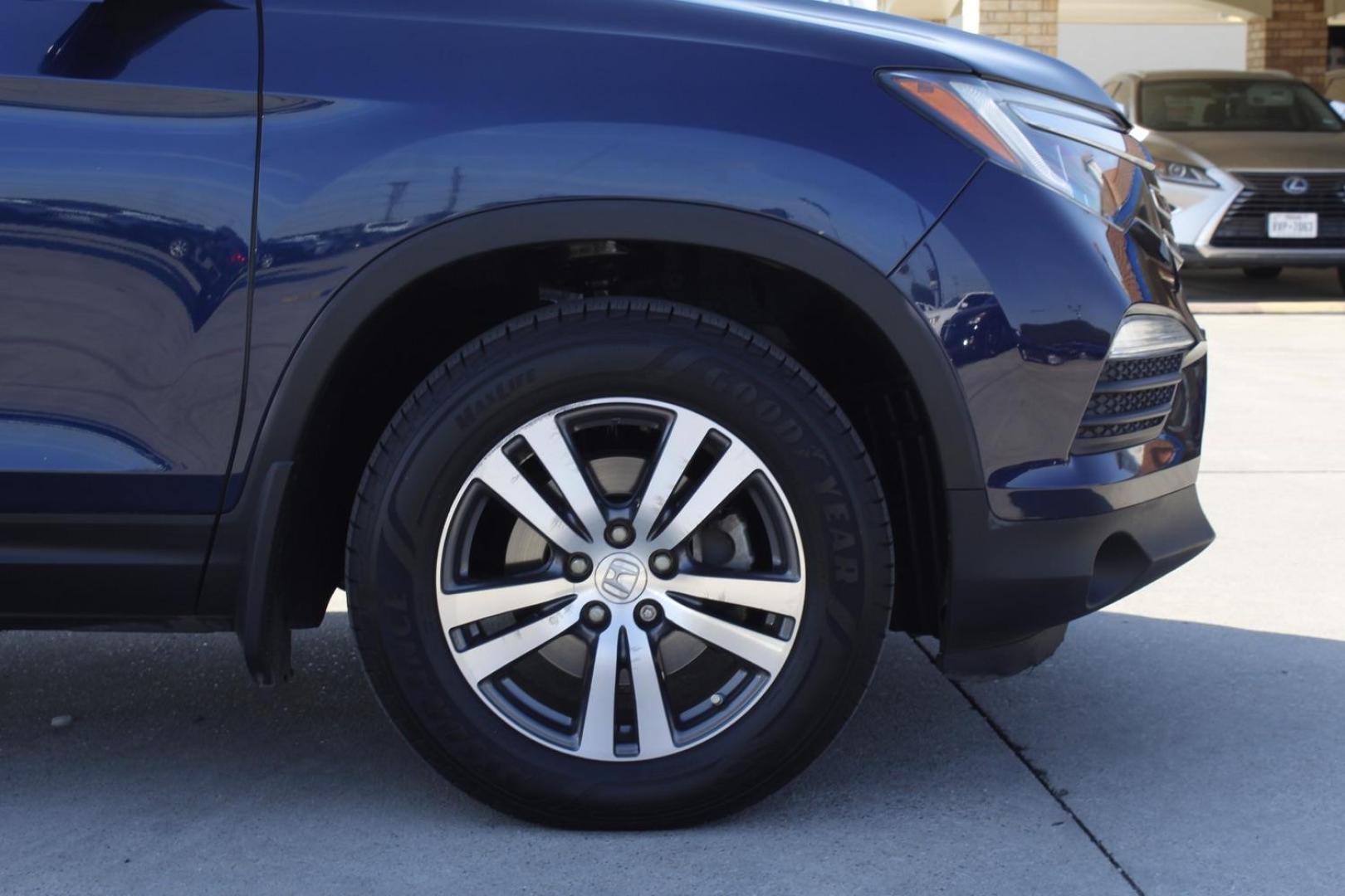 2017 Blue Honda Pilot EX w/Honda Sensing (5FNYF5H4XHB) with an 3.5L V6 SOHC 24V engine, 6-Speed Automatic transmission, located at 2401 E Main St., Grand Prairie, TX, 75050, (972) 262-4440, 32.748981, -96.969643 - Photo#11