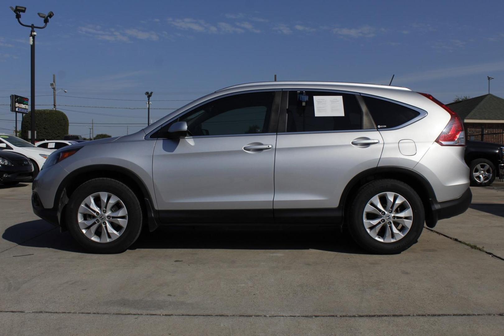 2012 silver Honda CR-V EX-L 2WD 5-Speed AT (5J6RM3H79CL) with an 2.4L L4 DOHC 16V engine, 5-Speed Automatic transmission, located at 2401 E Main St., Grand Prairie, TX, 75050, (972) 262-4440, 32.748981, -96.969643 - Photo#2