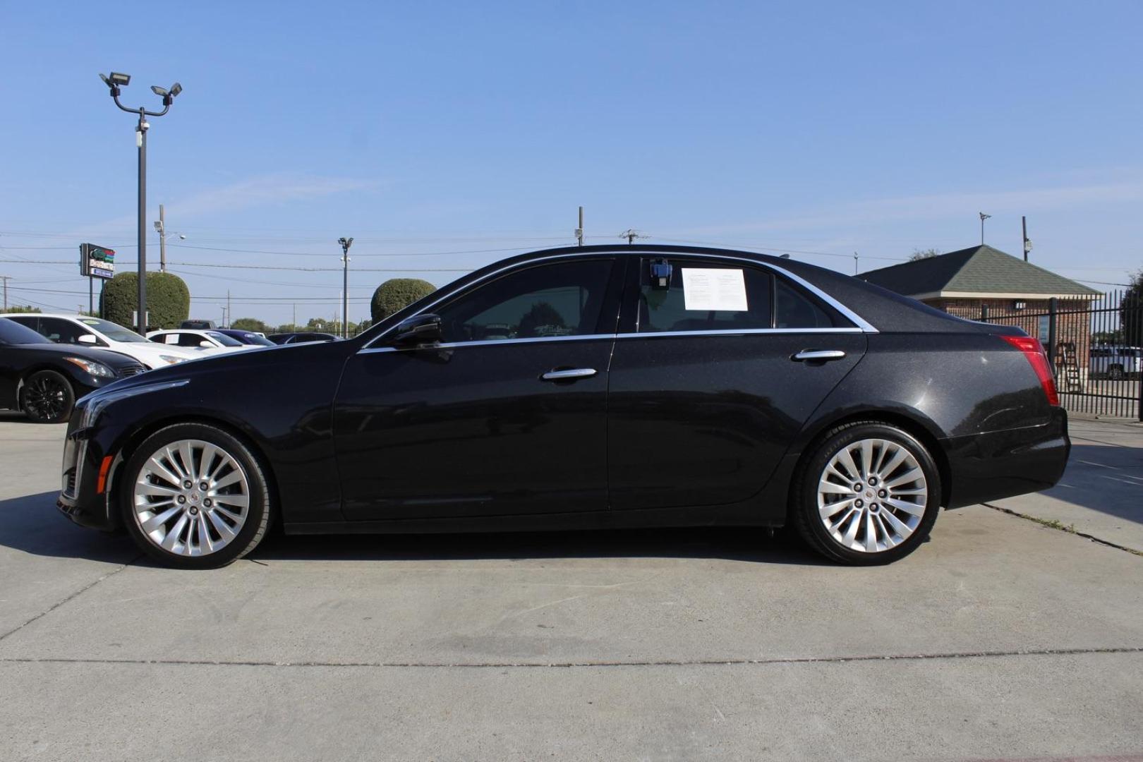 2014 BLACK Cadillac CTS 3.6L Luxury RWD (1G6AR5S37E0) with an 3.6L V6 DOHC 24V engine, 8-Speed Automatic transmission, located at 2401 E Main St., Grand Prairie, TX, 75050, (972) 262-4440, 32.748981, -96.969643 - Photo#2