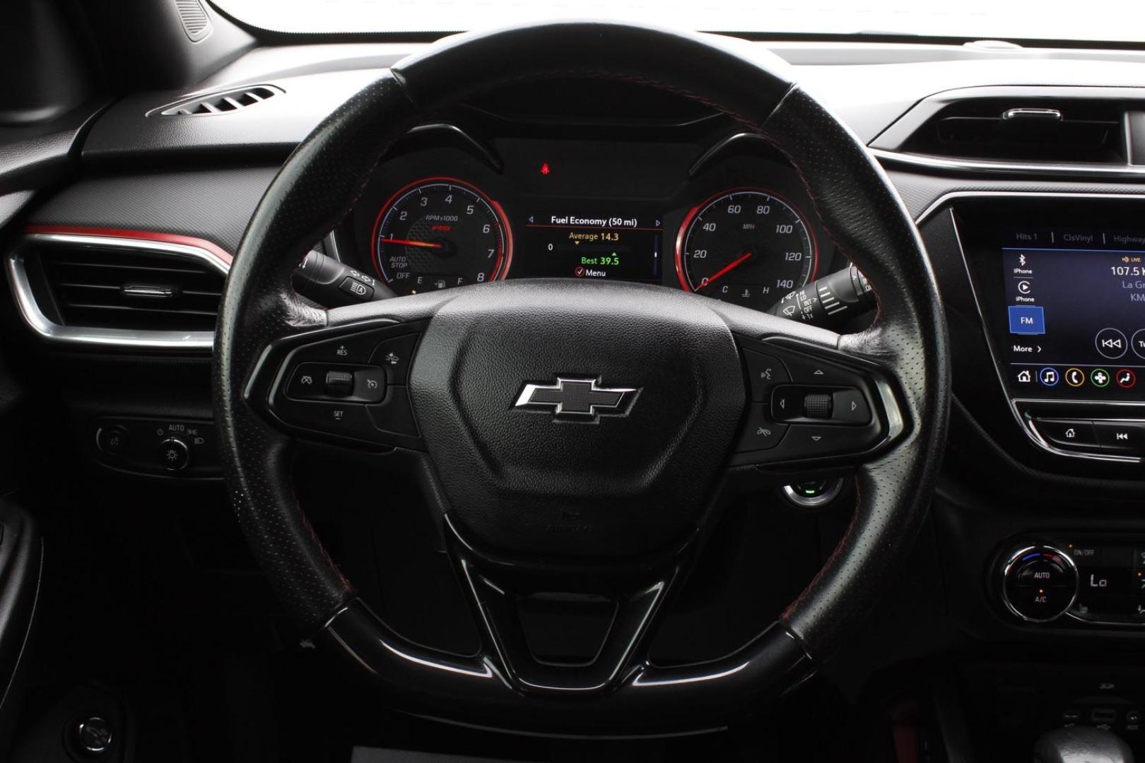 2021 red Chevrolet Trailblazer RS (KL79MTSL6MB) with an 1.3L L3 DOHC 12V engine, 9-Speed Automatic transmission, located at 2401 E Main St., Grand Prairie, TX, 75050, (972) 262-4440, 32.748981, -96.969643 - Photo#18