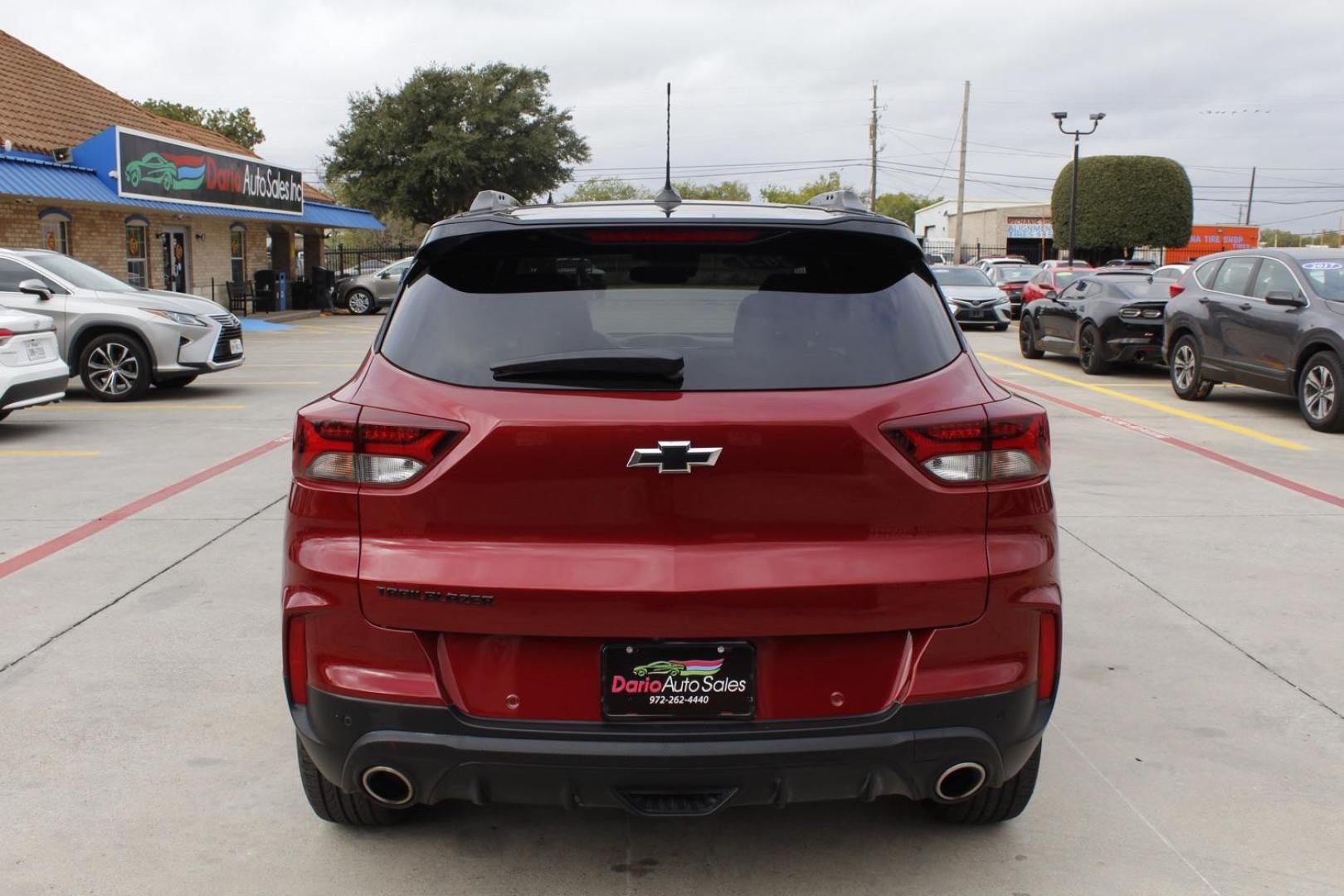 2021 red Chevrolet Trailblazer RS (KL79MTSL6MB) with an 1.3L L3 DOHC 12V engine, 9-Speed Automatic transmission, located at 2401 E Main St., Grand Prairie, TX, 75050, (972) 262-4440, 32.748981, -96.969643 - Photo#5