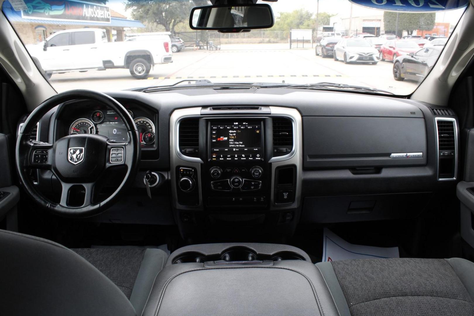 2018 GRAY RAM 1500 SLT Crew Cab SWB 2WD (1C6RR6LT2JS) with an 5.7L V8 OHV 16V engine, 8-Speed Automatic transmission, located at 2401 E Main St., Grand Prairie, TX, 75050, (972) 262-4440, 32.748981, -96.969643 - Photo#13