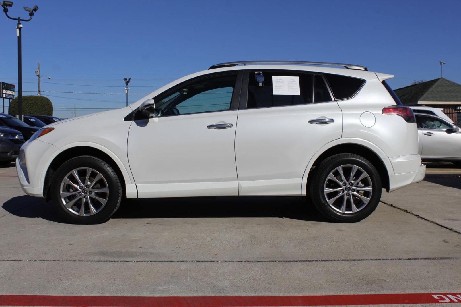 2017 WHITE Toyota RAV4 Limited FWD (2T3YFREV1HW) with an 2.5L L4 DOHC 16V engine, 6-Speed Automatic transmission, located at 2401 E Main St., Grand Prairie, TX, 75050, (972) 262-4440, 32.748981, -96.969643 - Photo#2