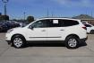 2012 white Chevrolet Traverse LS FWD (1GNKREEDXCJ) with an 3.6L V6 DOHC 24V engine, 6-Speed Automatic transmission, located at 2401 E Main St., Grand Prairie, TX, 75050, (972) 262-4440, 32.748981, -96.969643 - Photo#2