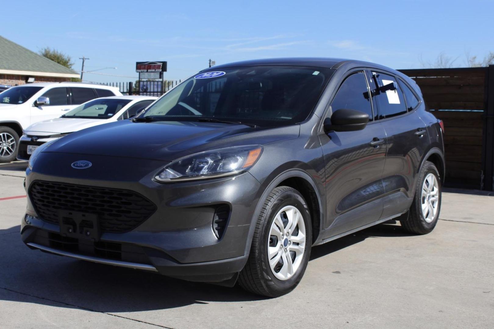 2020 GRAY Ford Escape S (1FMCU0F66LU) with an 1.5L L3 engine, 8-Speed Automatic transmission, located at 2401 E Main St., Grand Prairie, TX, 75050, (972) 262-4440, 32.748981, -96.969643 - Photo#1