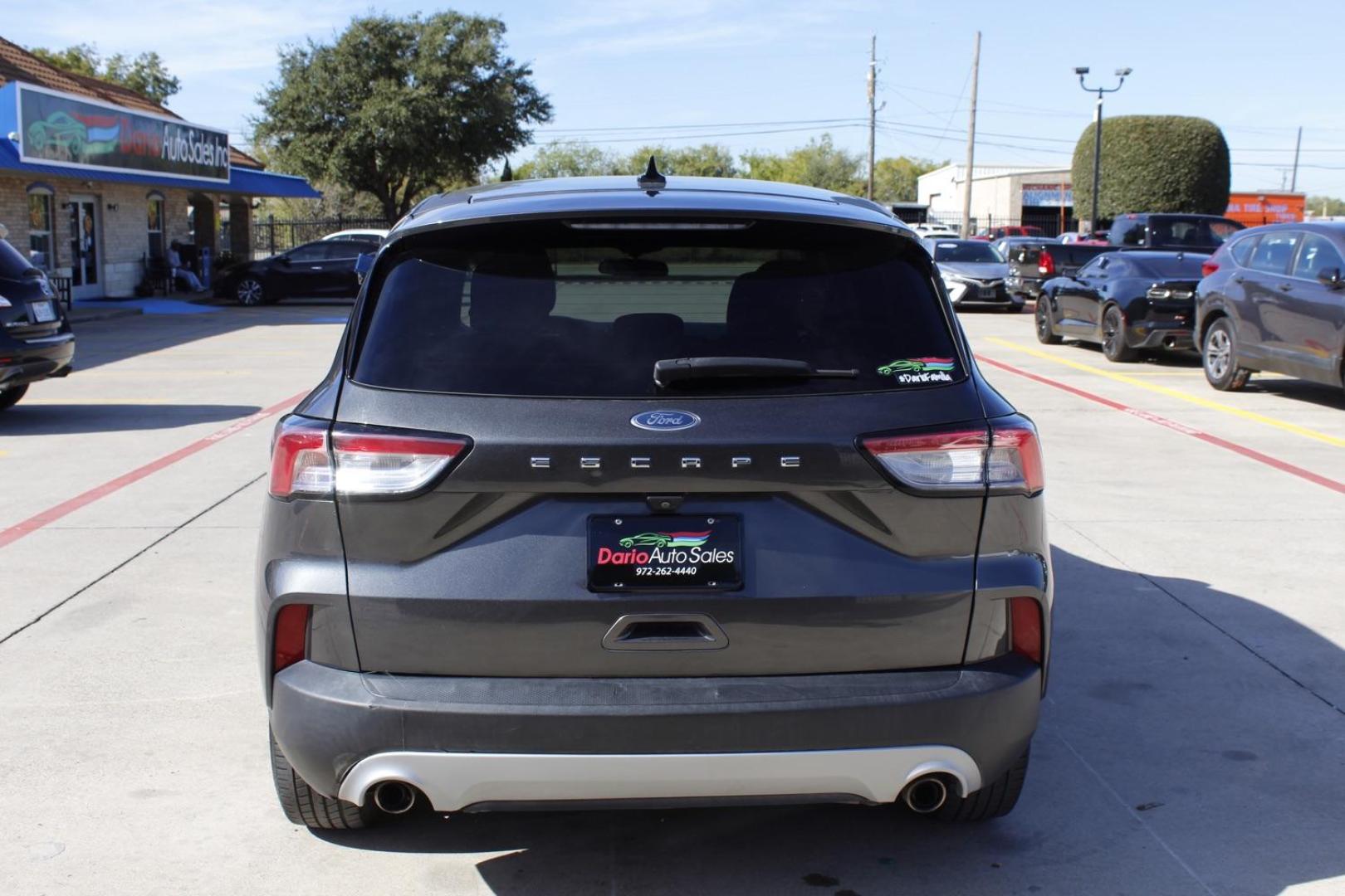 2020 GRAY Ford Escape S (1FMCU0F66LU) with an 1.5L L3 engine, 8-Speed Automatic transmission, located at 2401 E Main St., Grand Prairie, TX, 75050, (972) 262-4440, 32.748981, -96.969643 - Photo#5