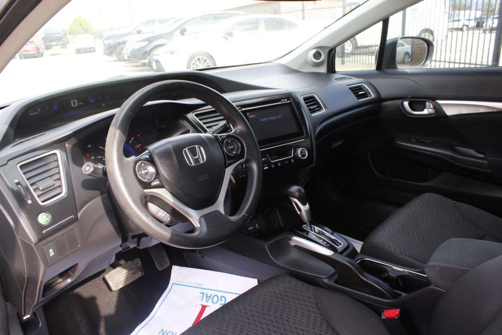 2014 GRAY Honda Civic EX Sedan CVT (19XFB2F87EE) with an 1.8L L4 SOHC 16V engine, Continuously Variable Transmission transmission, located at 2401 E Main St., Grand Prairie, TX, 75050, (972) 262-4440, 32.748981, -96.969643 - Photo#10