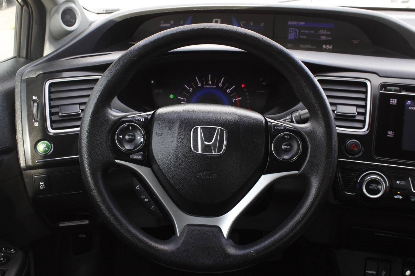 2014 GRAY Honda Civic EX Sedan CVT (19XFB2F87EE) with an 1.8L L4 SOHC 16V engine, Continuously Variable Transmission transmission, located at 2401 E Main St., Grand Prairie, TX, 75050, (972) 262-4440, 32.748981, -96.969643 - Photo#18