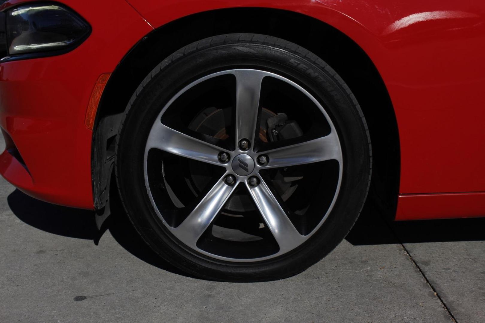 2017 red Dodge Charger SE (2C3CDXBG8HH) with an 3.6L V6 DOHC 24V engine, 8-Speed Automatic transmission, located at 2401 E Main St., Grand Prairie, TX, 75050, (972) 262-4440, 32.748981, -96.969643 - Photo#3